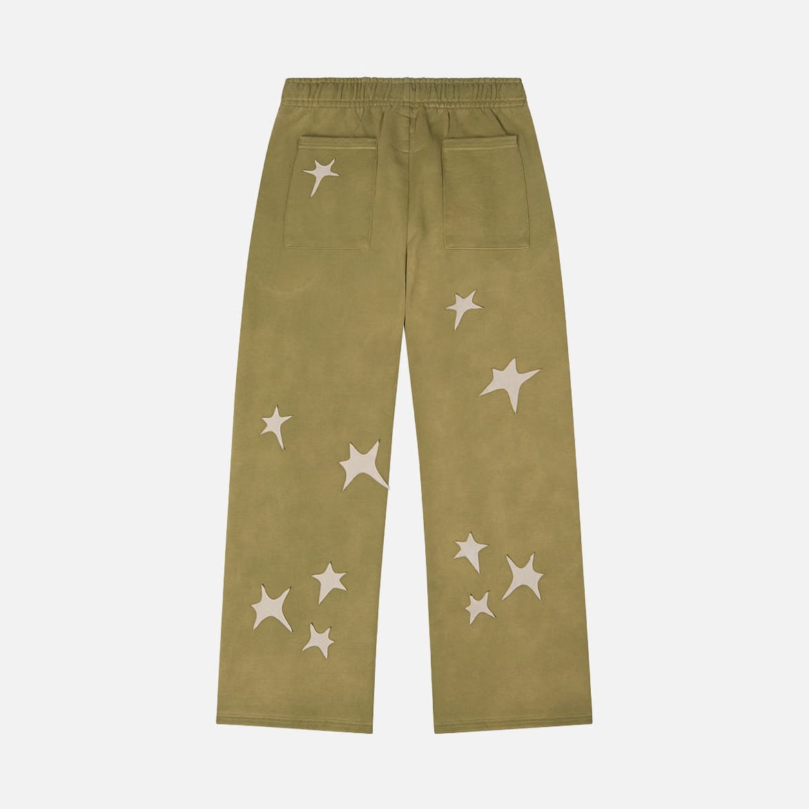 KidSuper STARS PATCHWORK SWEATPANT - GREEN