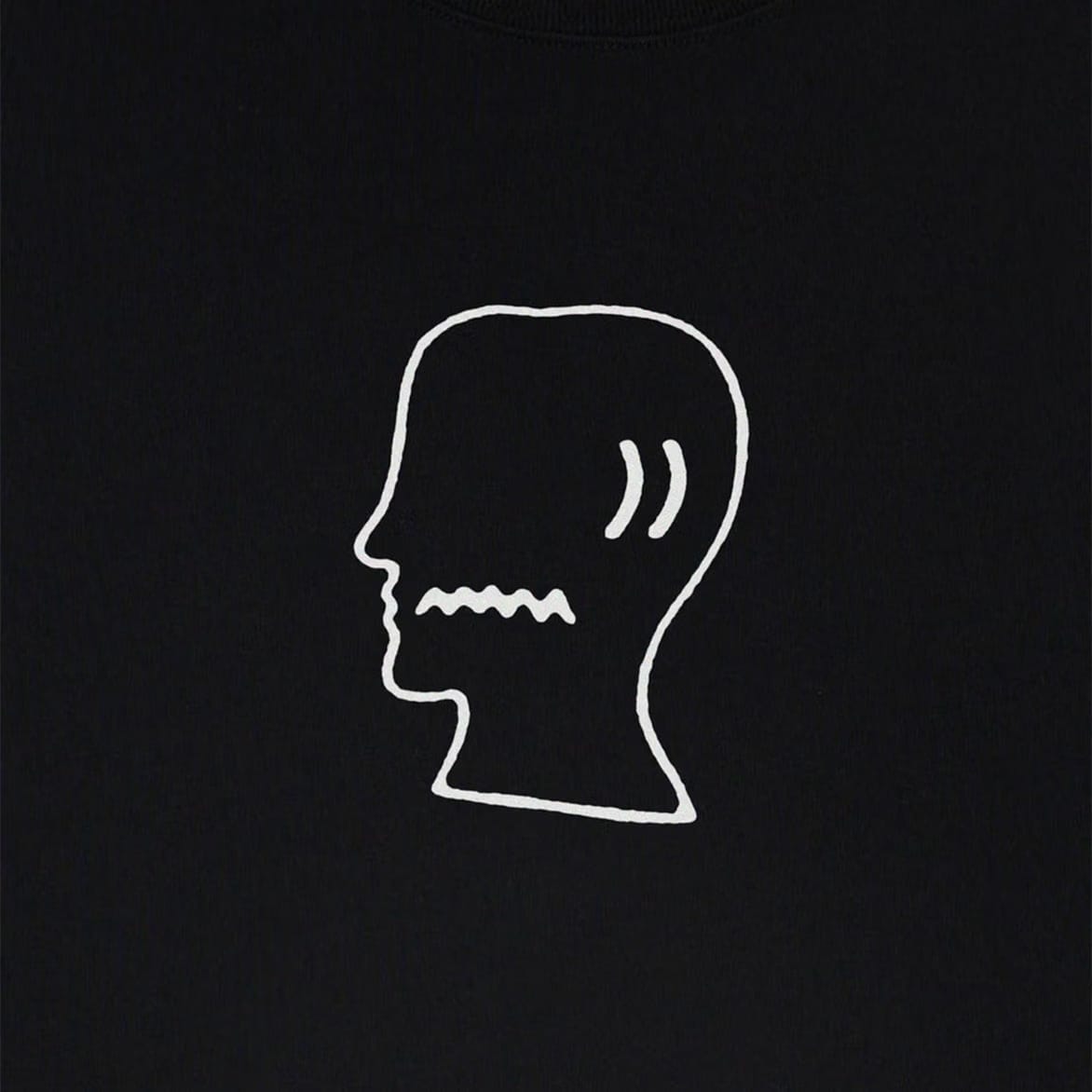 BRAIN DEAD LOGO HEAD T-SHIRT - BLACK