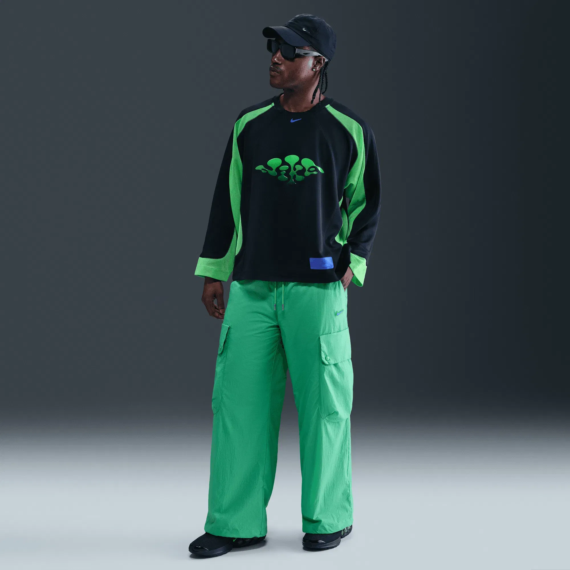 Nike PROJECT F.R.O.G CARGO PANTS - GREEN SHOCK