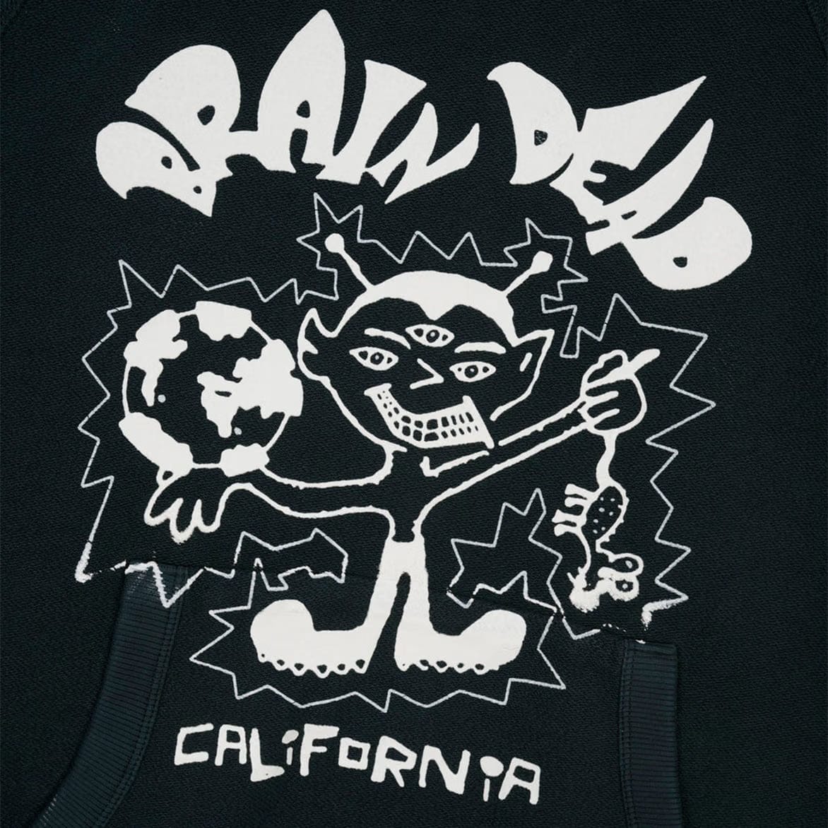 Brain Dead GLOBAL SHOCK HOODIE - FOREST GREEN