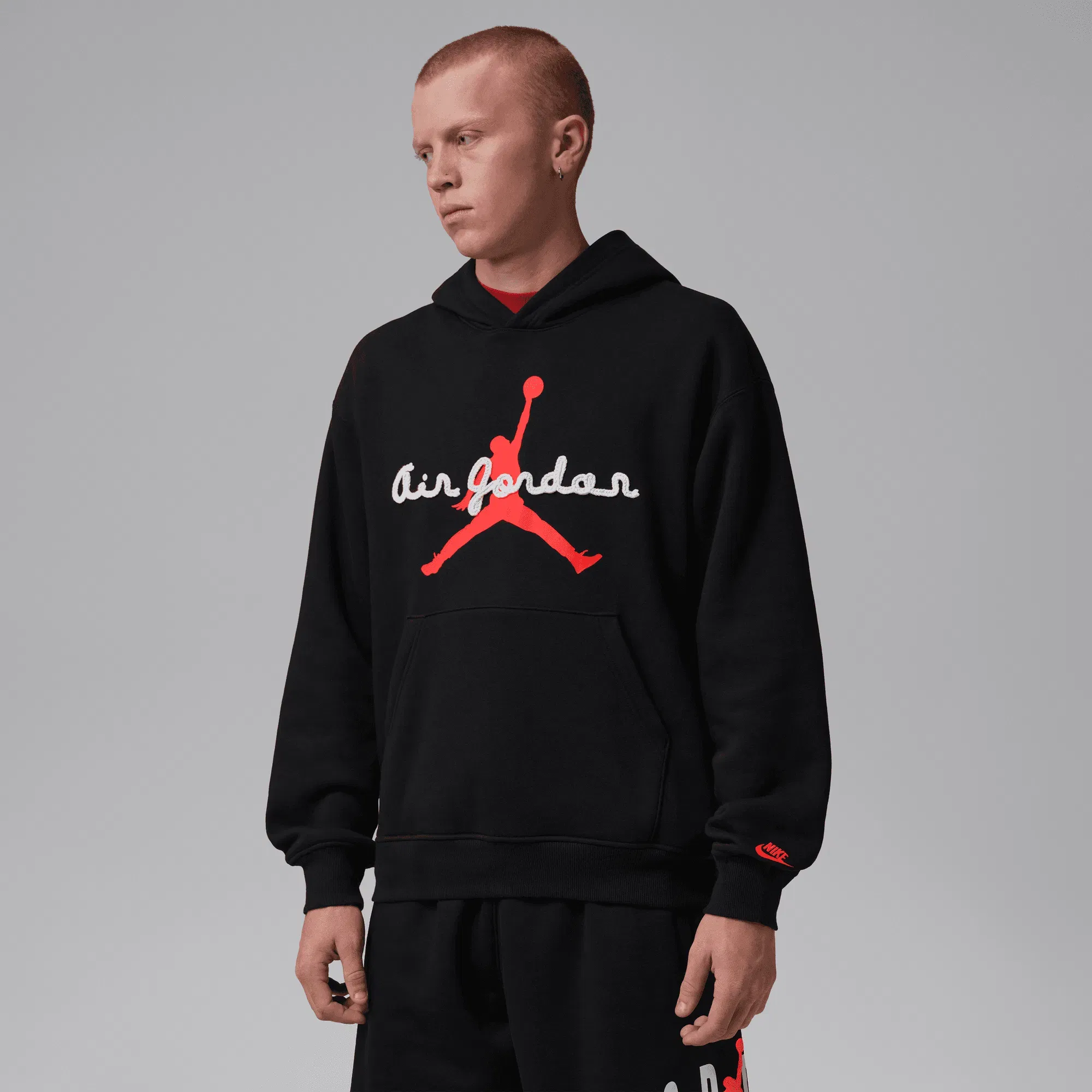 Air Jordan JORDAN BROOKLYN FLEECE HOODIE - BLACK
