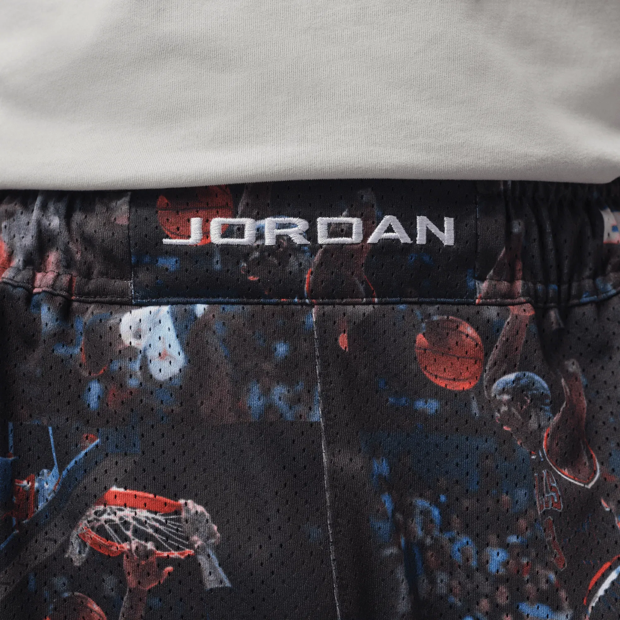 Air Jordan JORDAN FLIGHT PRINTED CAT SCRATCH SHORTS - BLACK / MULTI