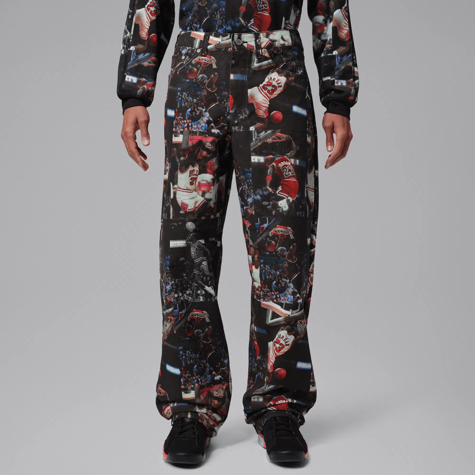 Air Jordan JORDAN FLIGHT WOVEN PANTS - BLACK / MULTI