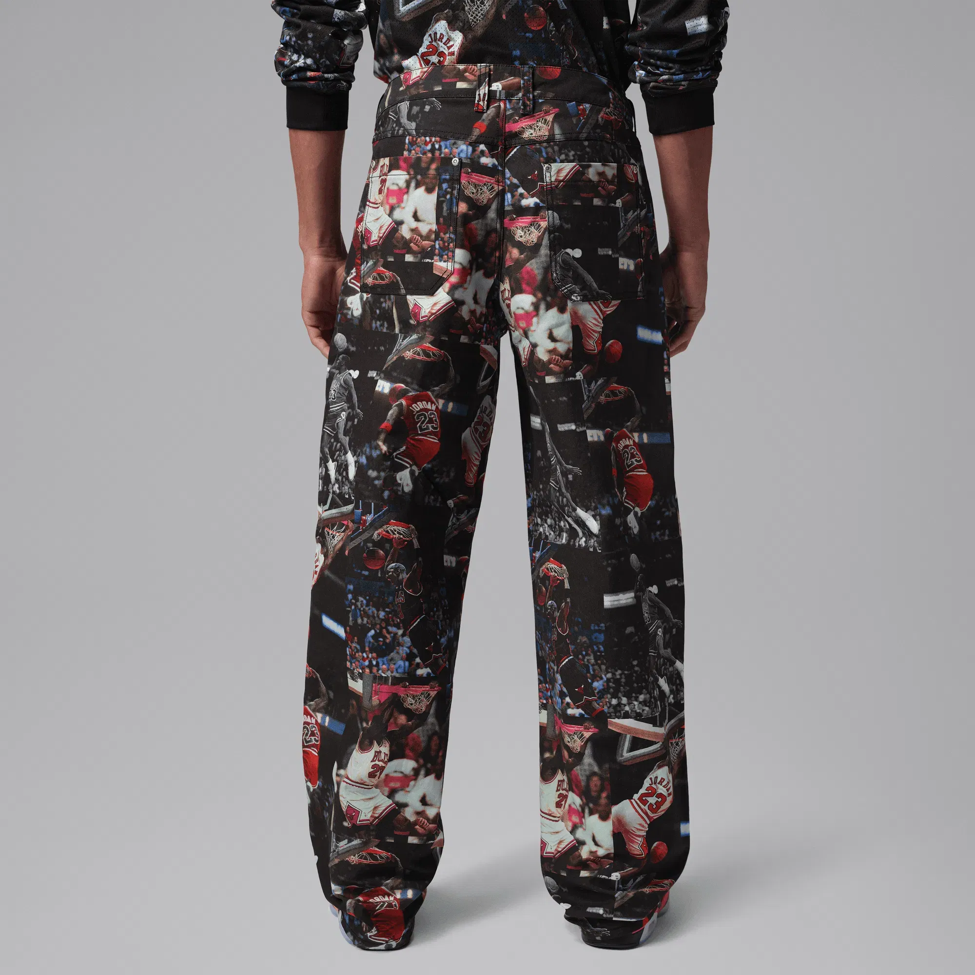 Air Jordan JORDAN FLIGHT WOVEN PANTS - BLACK / MULTI