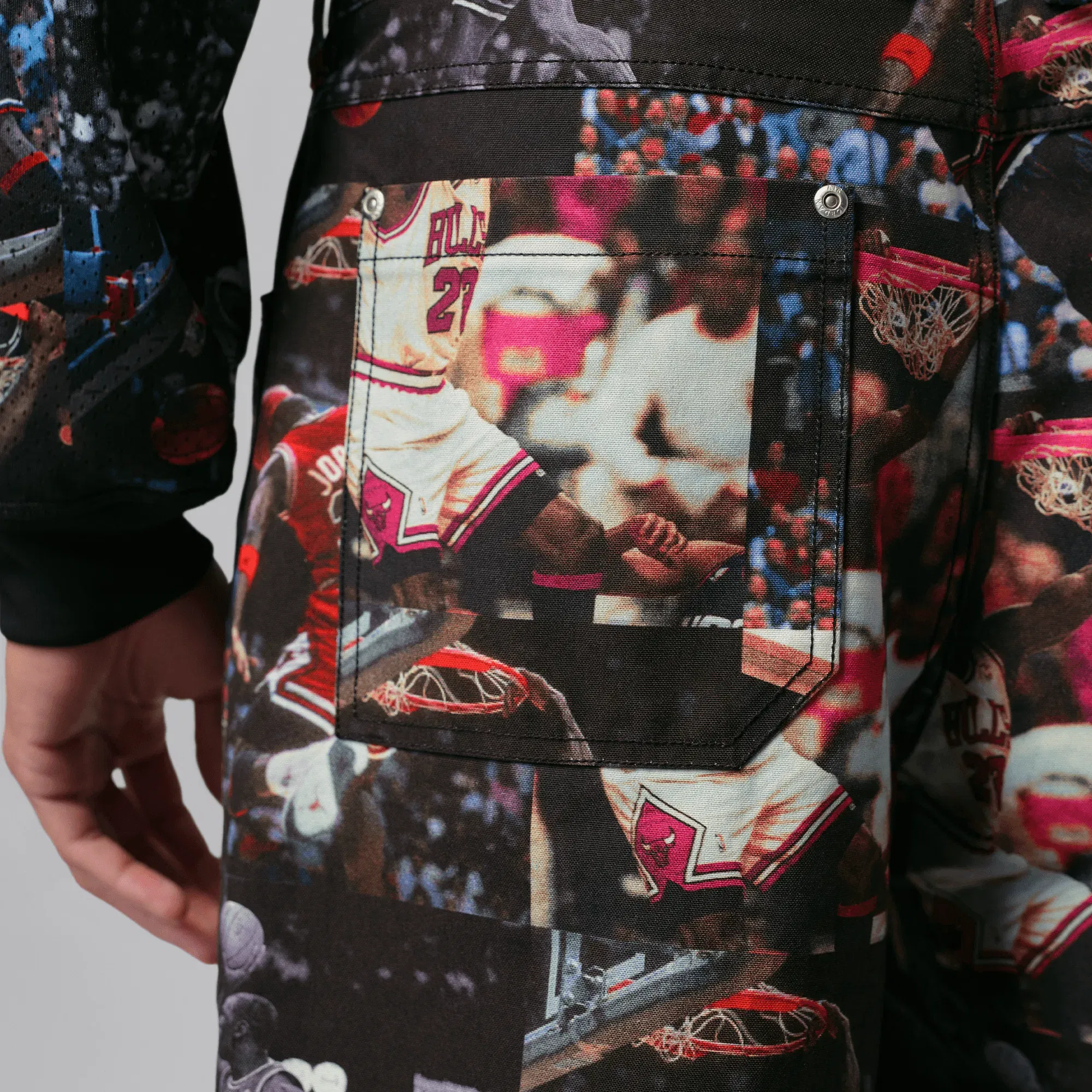 Air Jordan JORDAN FLIGHT WOVEN PANTS - BLACK / MULTI