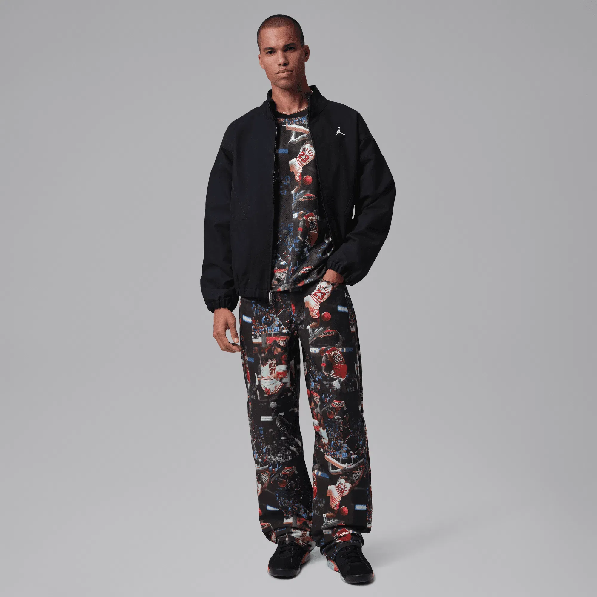 Air Jordan JORDAN FLIGHT WOVEN PANTS - BLACK / MULTI
