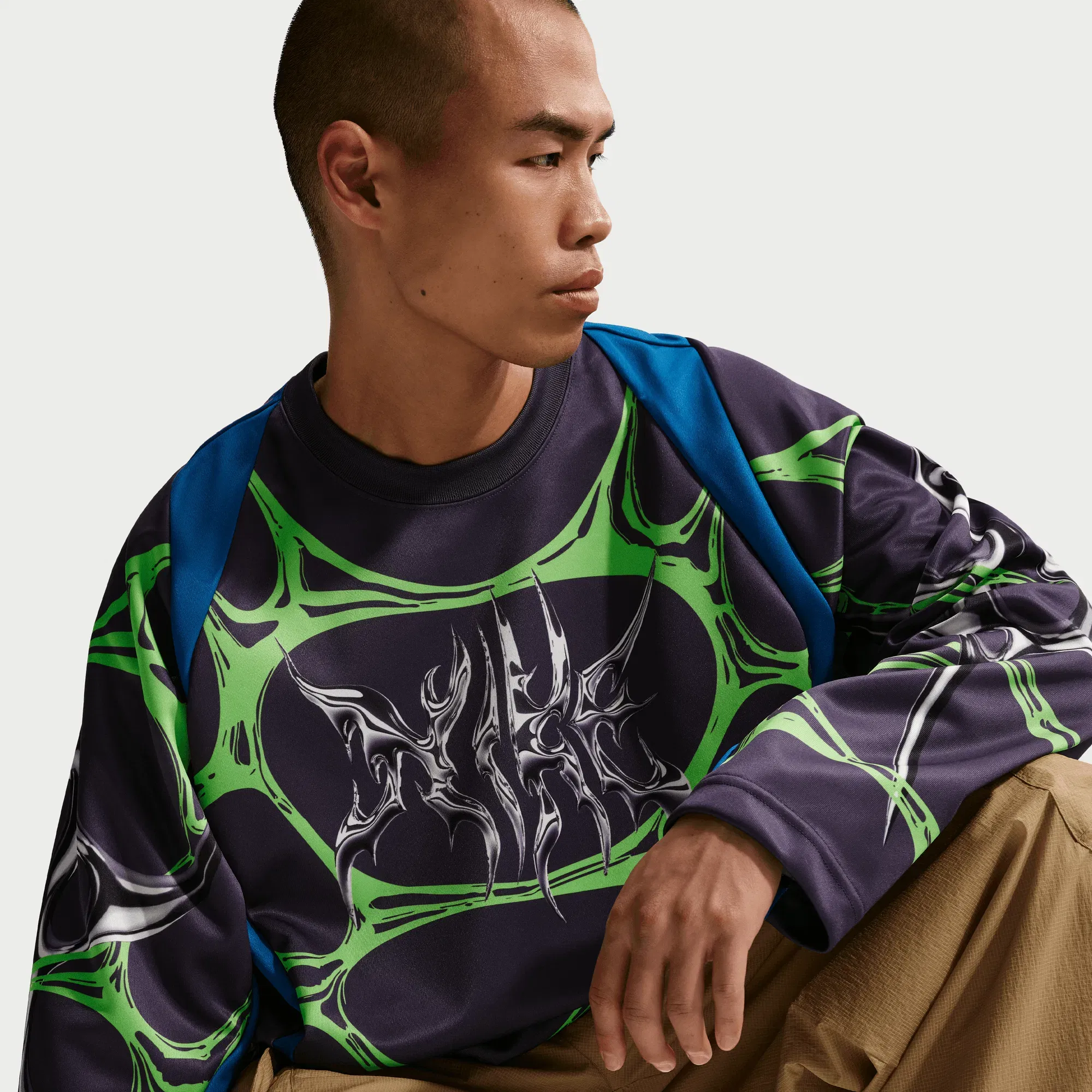 Nike PROJECT F.R.O.G JELLY CAGE JERSEY - BRILLIANT BLUE / DARK RAISIN