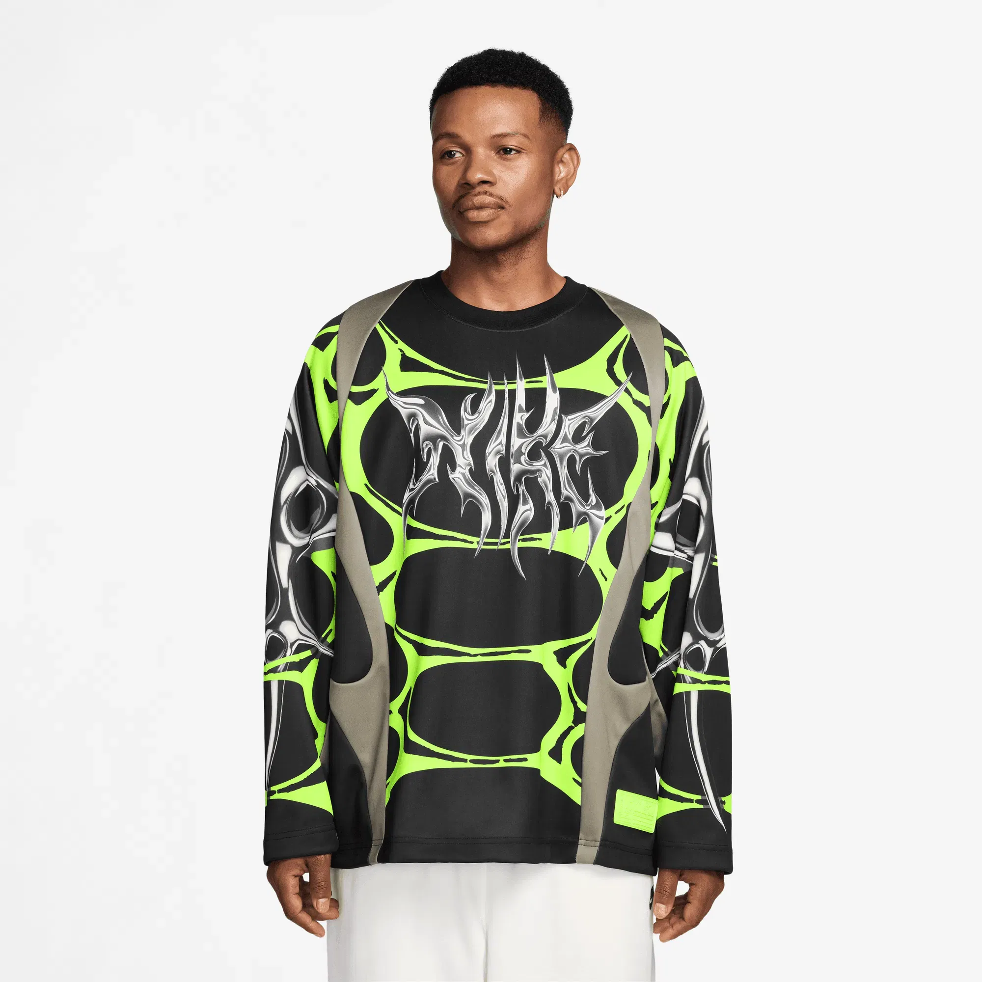 Nike PROJECT F.R.O.G JELLY CAGE JERSEY - BLACK / VOLT ICE