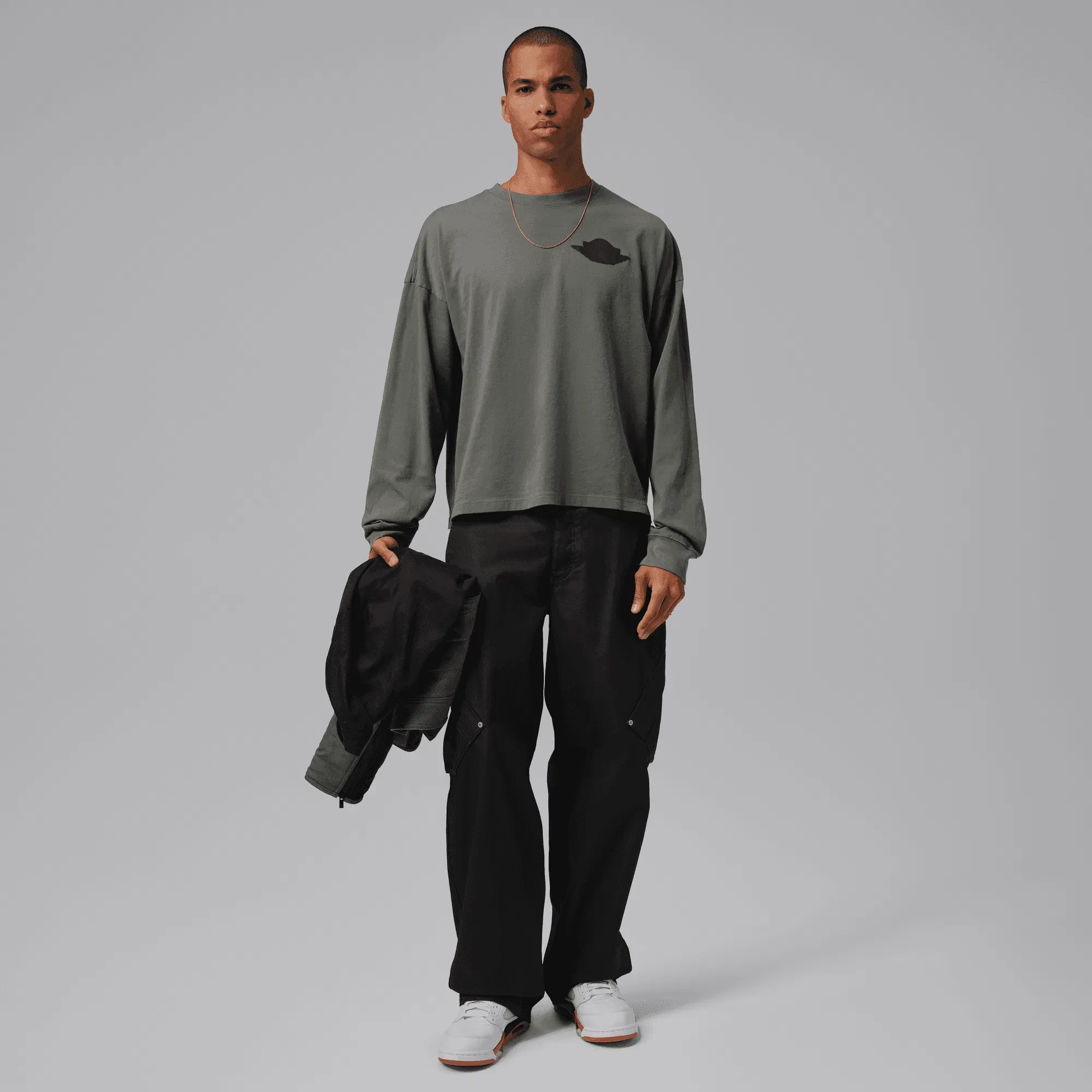 Air Jordan MJ WINGS L/S TEE - RIVER ROCK
