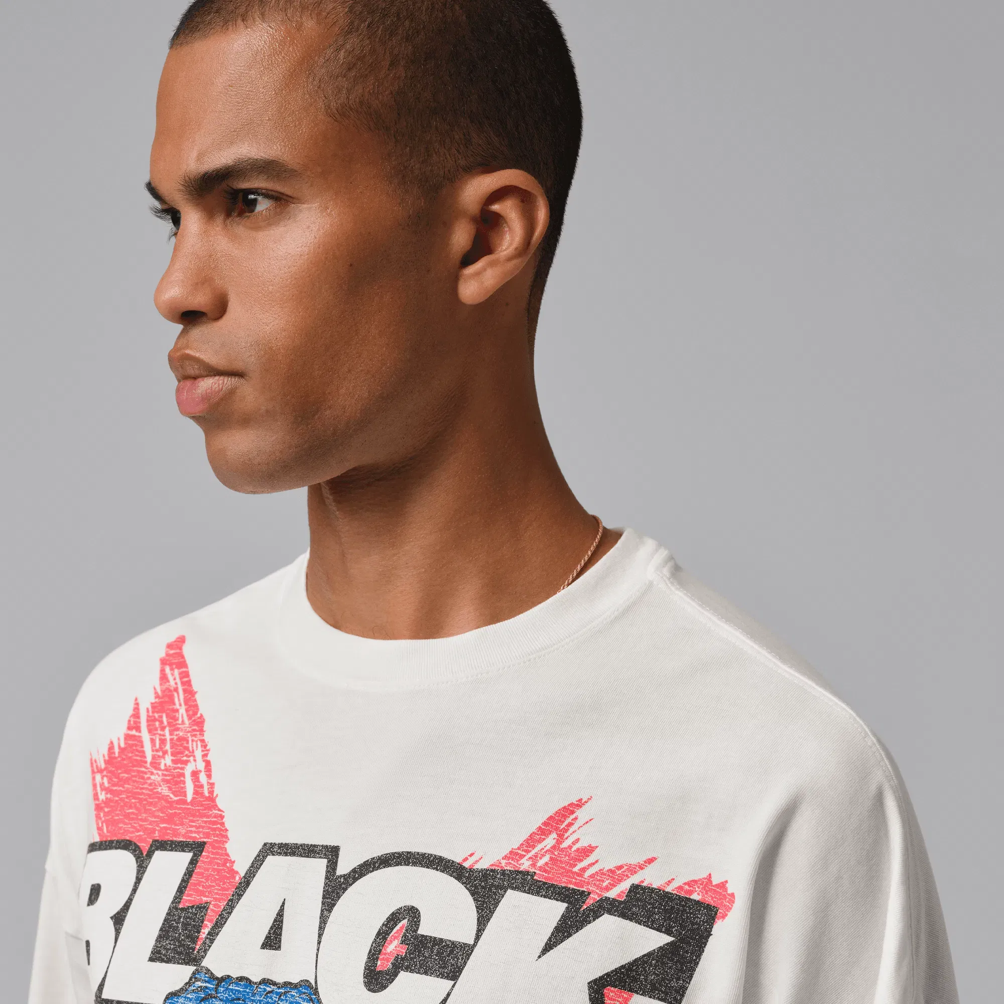 Air Jordan MJ BLACK CAT L/S TEE - IVORY