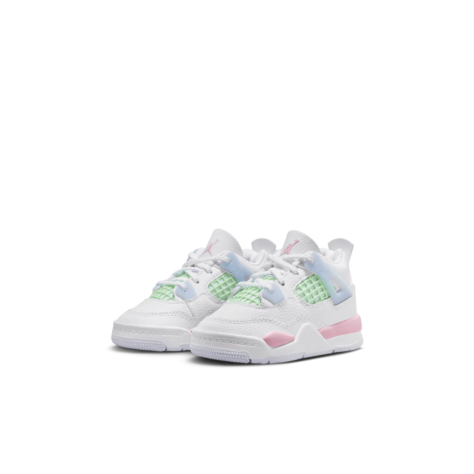 Air Jordan JORDAN 4 RETRO (TD) - WHITE / MEDIUM SOFT PINK / VAPOR GREEN