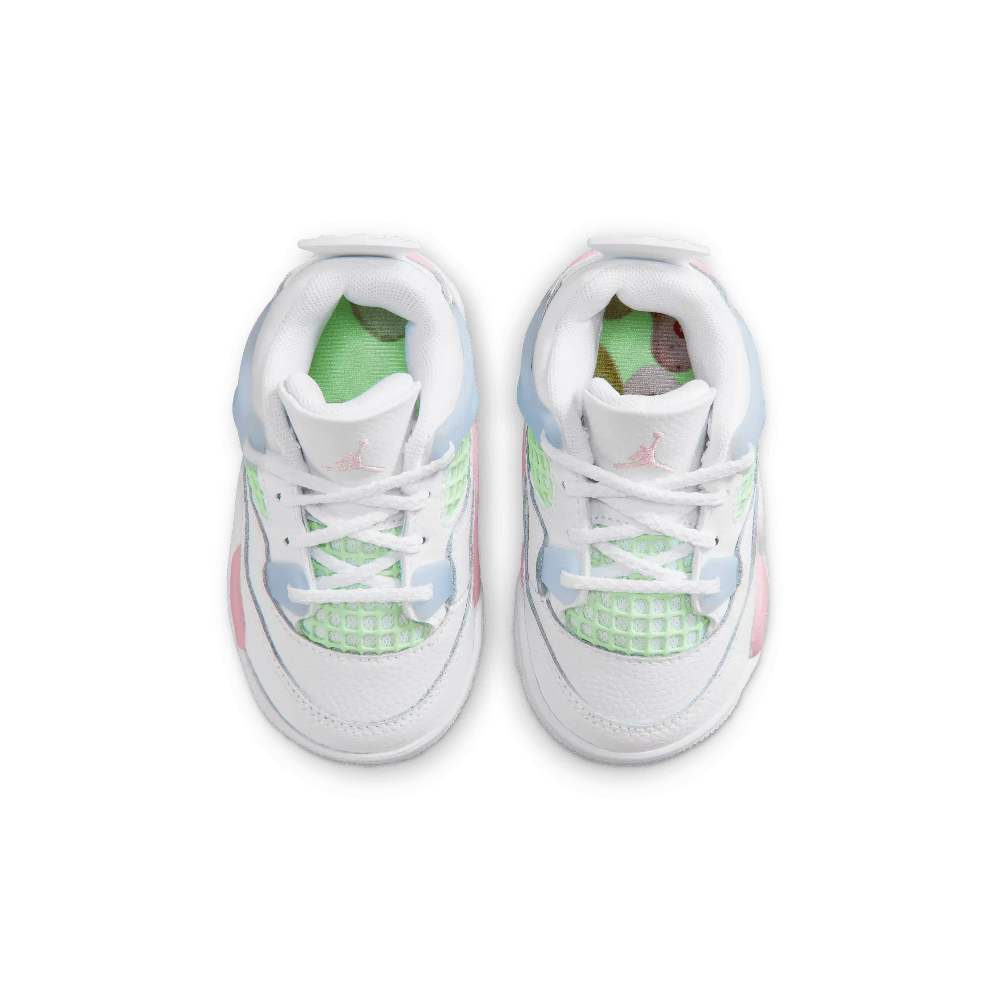 Air Jordan JORDAN 4 RETRO (TD) - WHITE / MEDIUM SOFT PINK / VAPOR GREEN