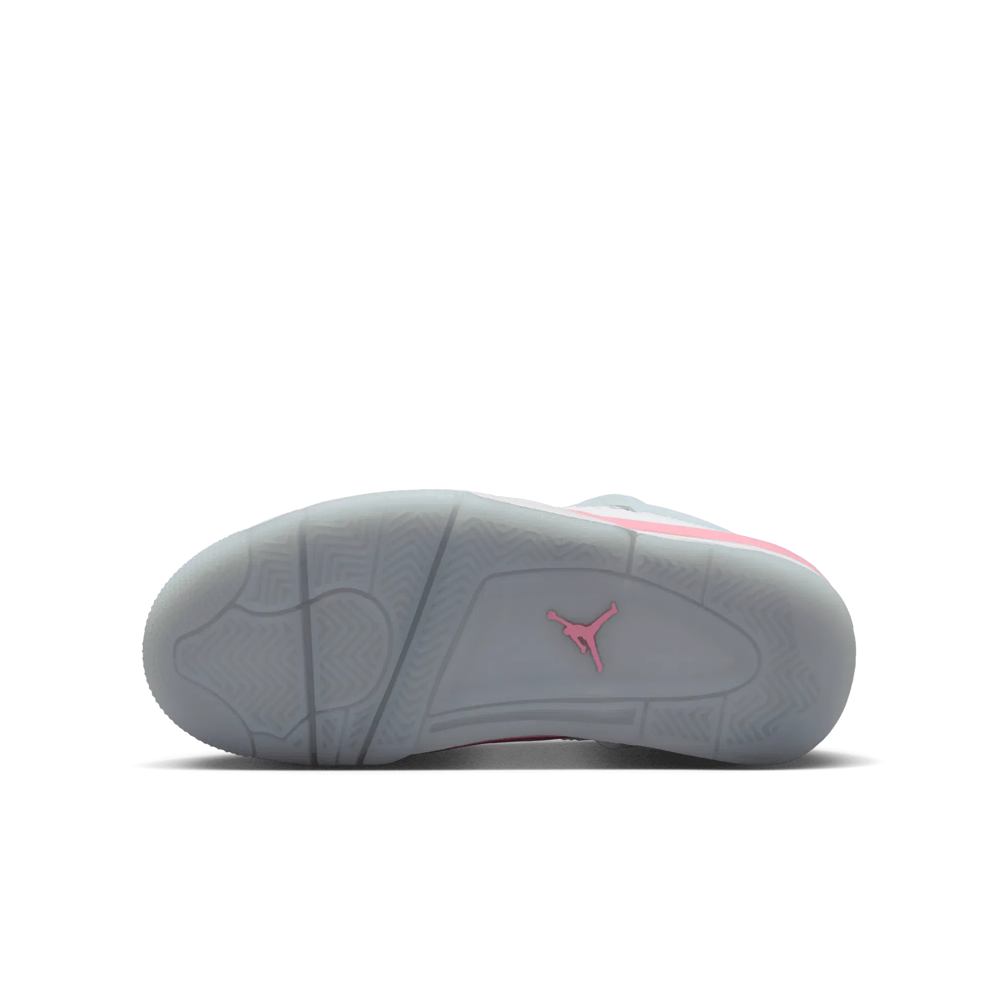 AIR JORDAN 4 RETRO (GS) - WHITE / MEDIUM SOFT PINK / VAPOR GREEN