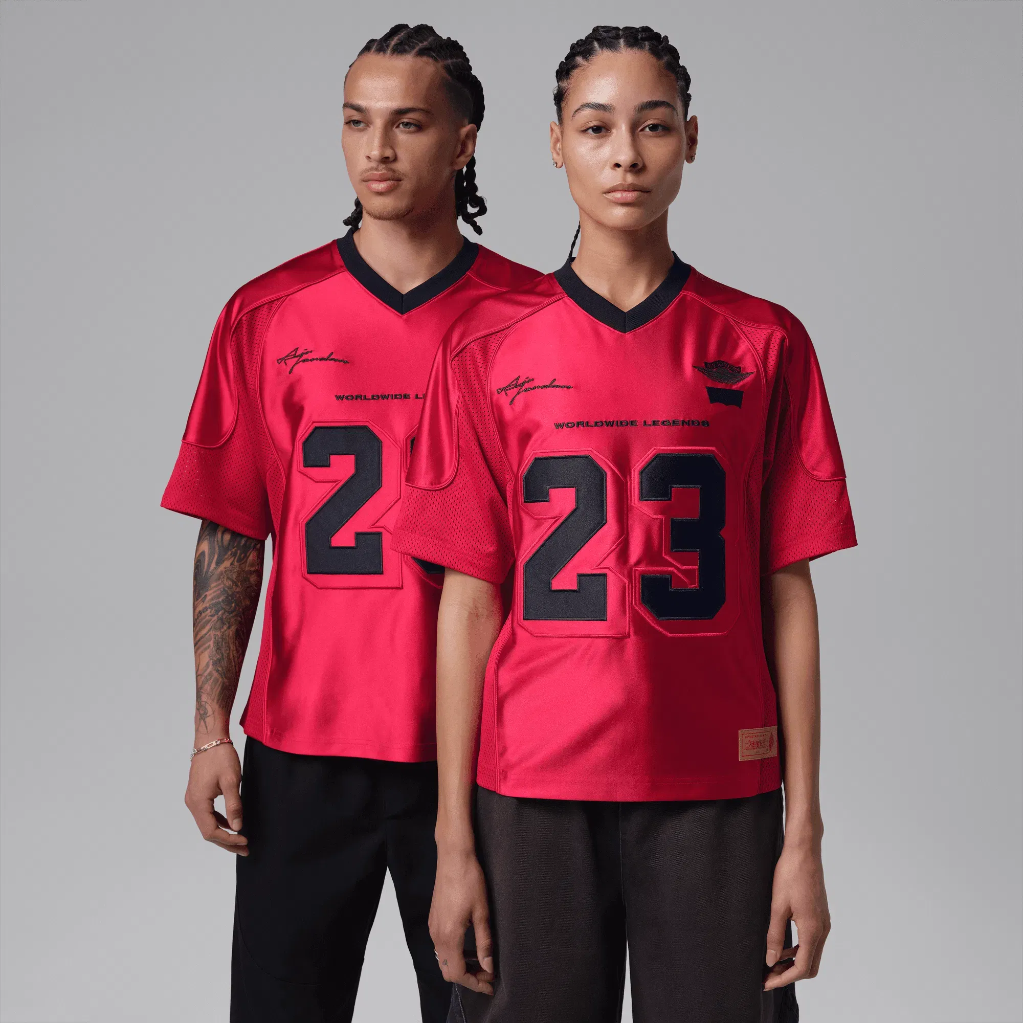 Air Jordan LEVI'S X JORDAN JERSEY - GYM RED / BLACK / PALE IVORY