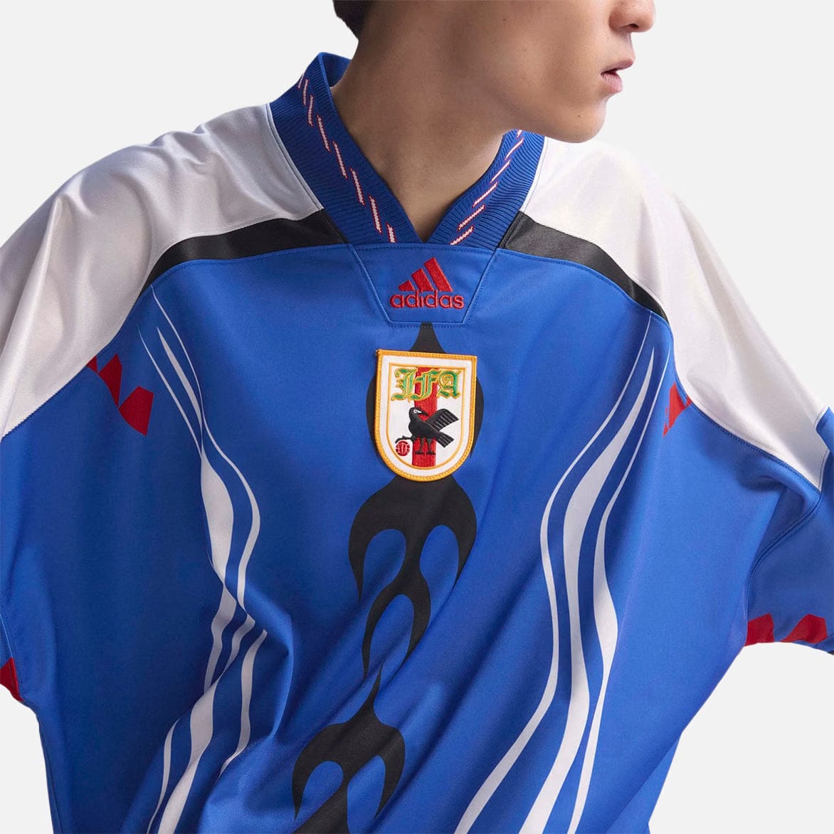 adidas BRINGBACK REMIXED JAPAN JERSEY - POWER BLUE / WHITE / RED