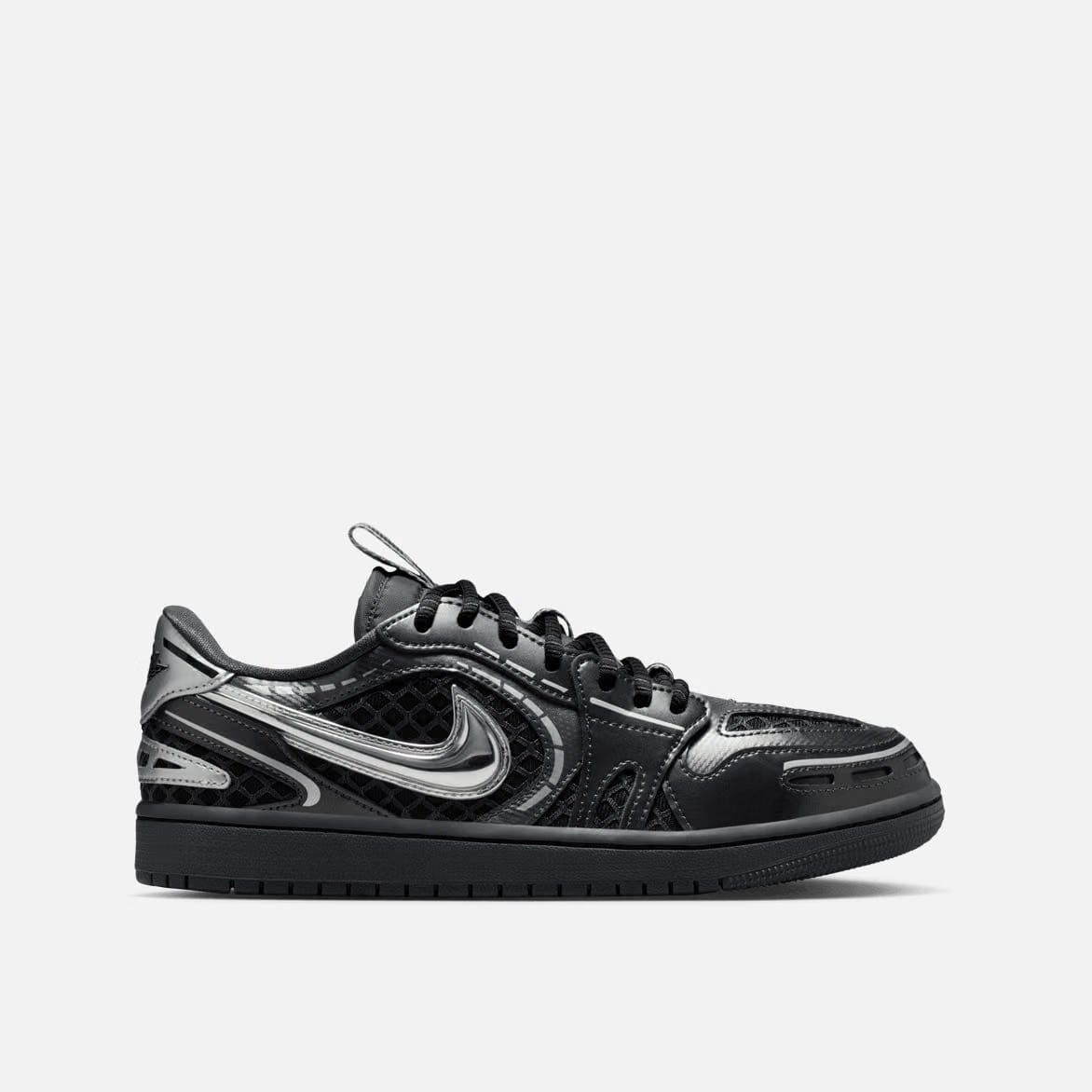 Air Jordan WMNS AIR JORDAN 1 MM LOW V3 - BLACK / METALLIC SILVER