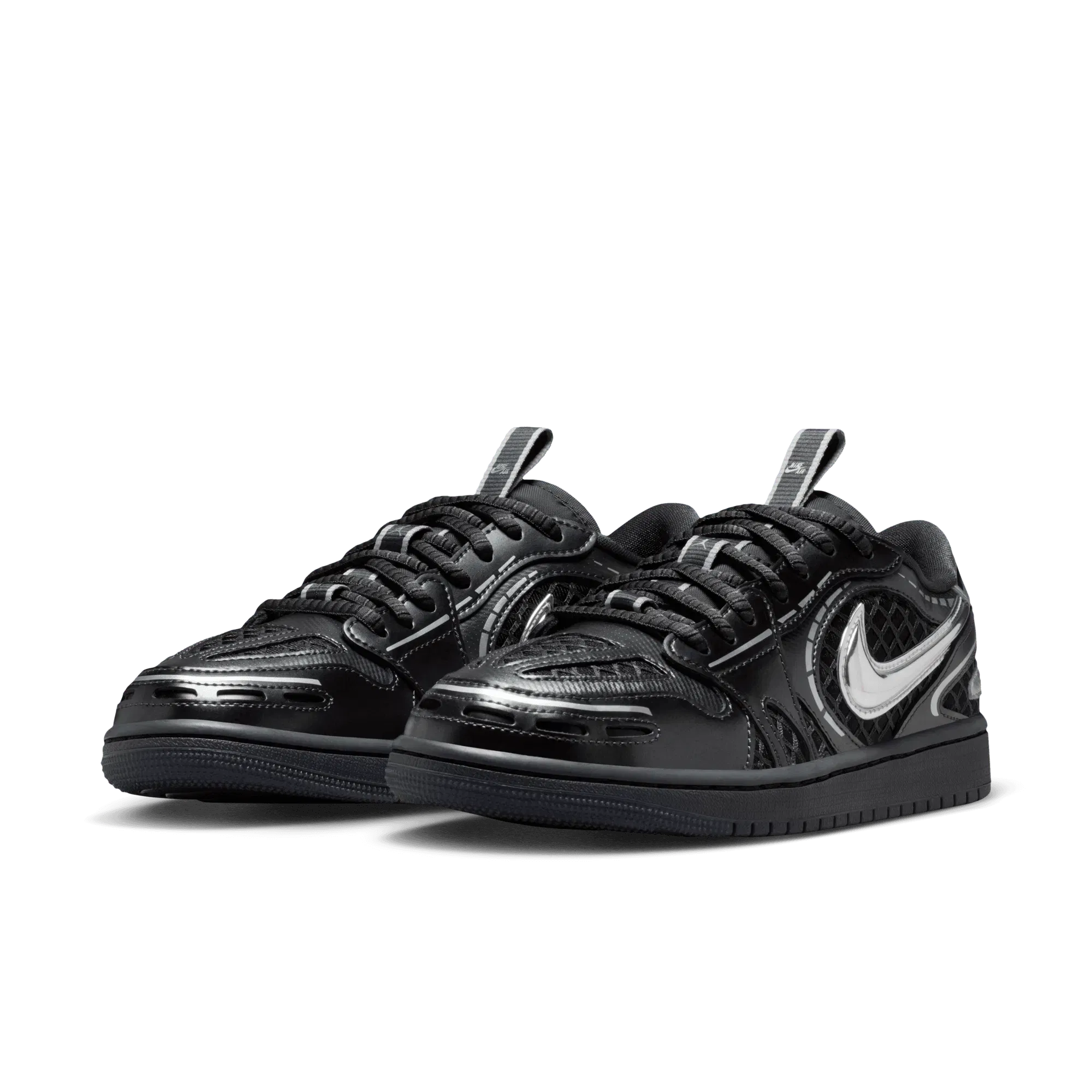 Air Jordan WMNS AIR JORDAN 1 MM LOW V3 - BLACK / METALLIC SILVER