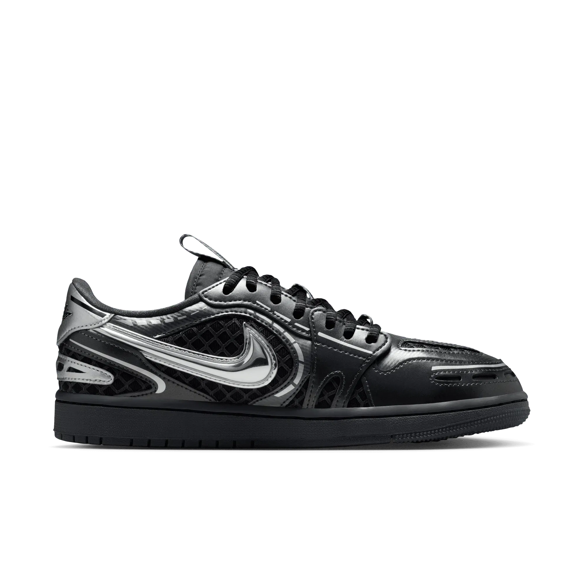 Air Jordan WMNS AIR JORDAN 1 MM LOW V3 - BLACK / METALLIC SILVER