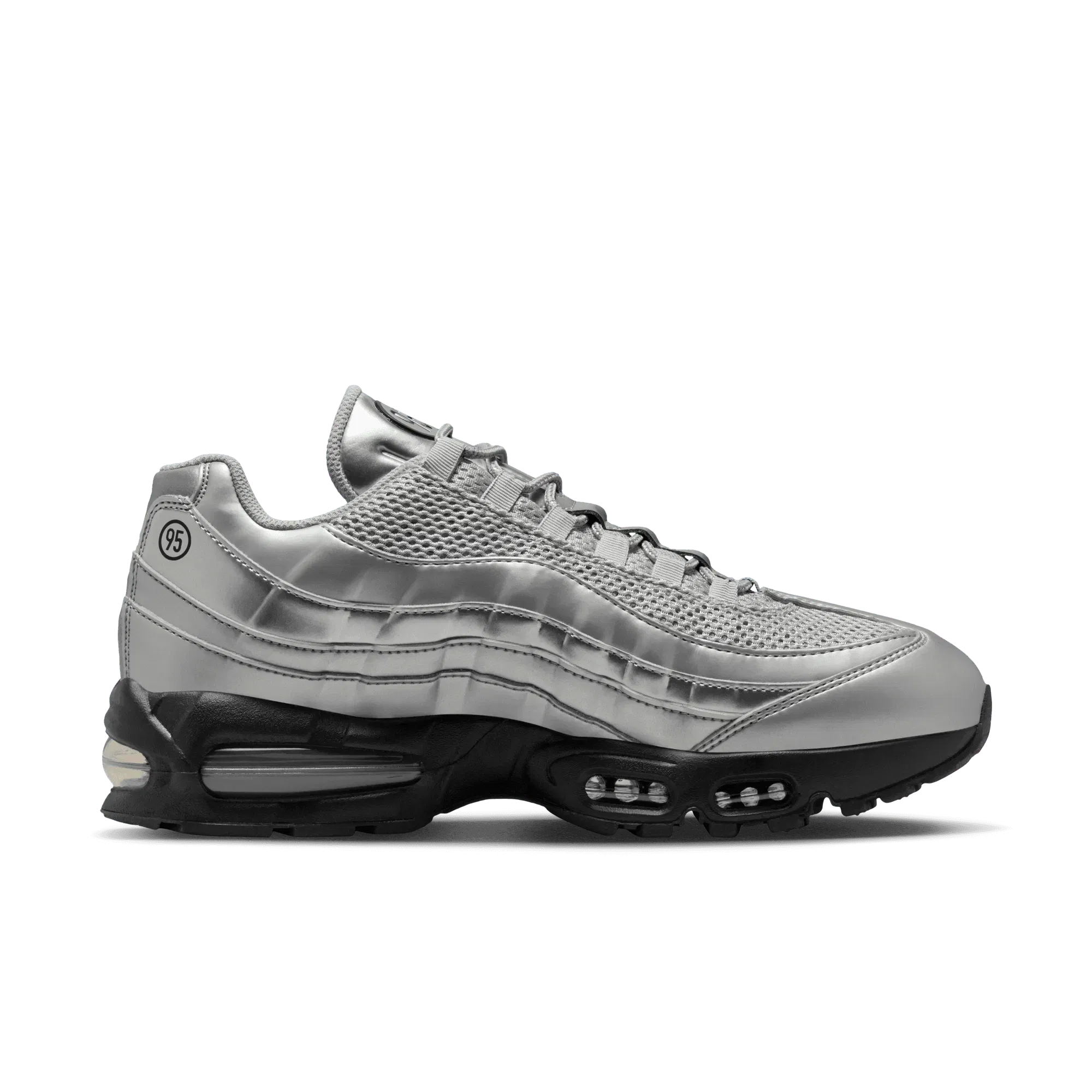 Nike AIR MAX 95 BIG BUBBLE SE "TOTAL 90" - METALLIC SILVER