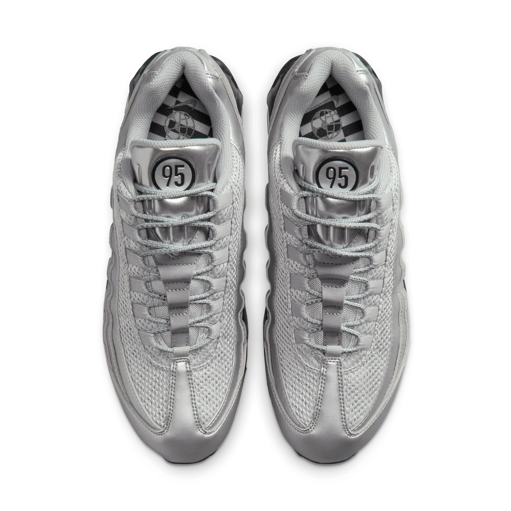 Nike AIR MAX 95 BIG BUBBLE SE "TOTAL 90" - METALLIC SILVER