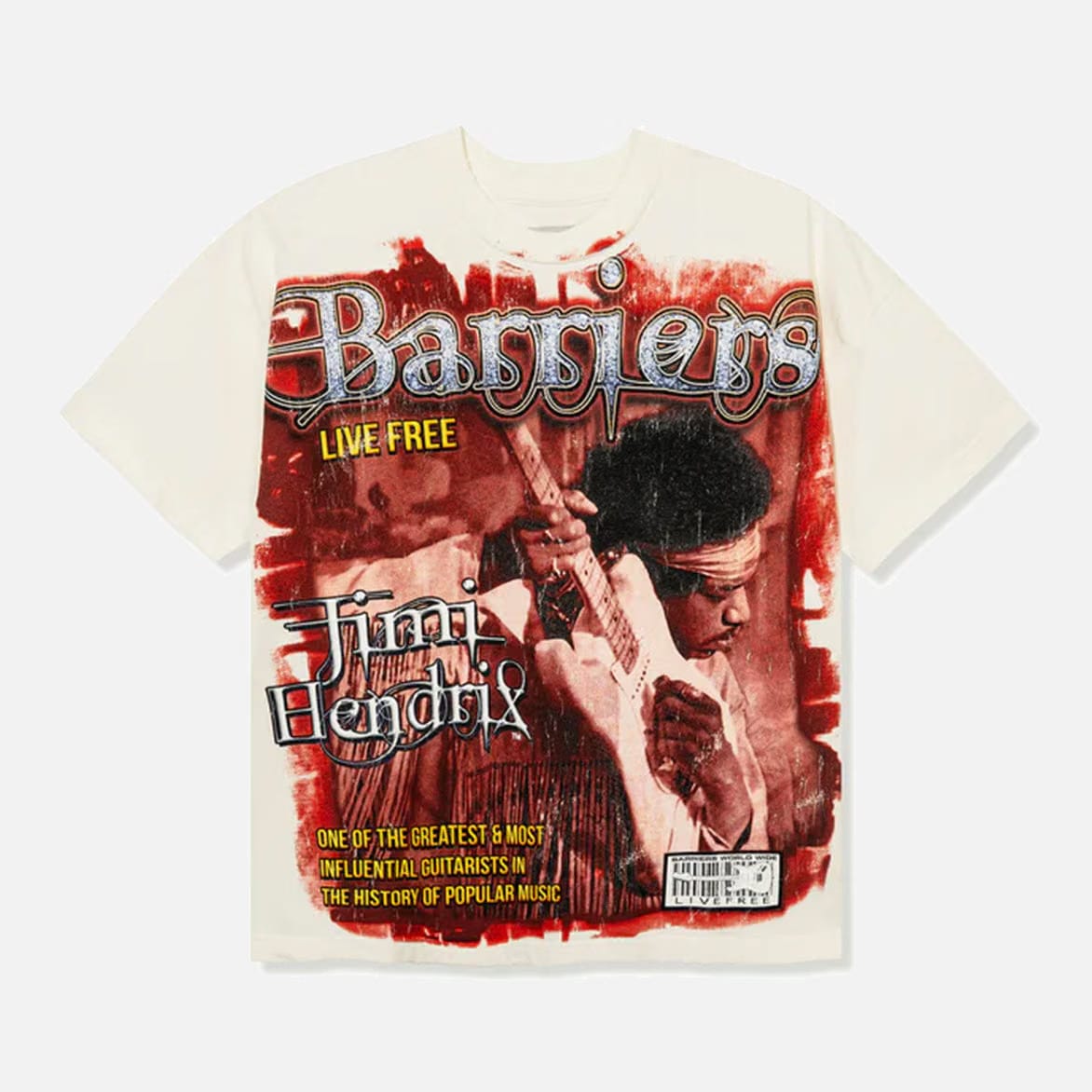 BARRIERS VOODOO CHILD T-SHIRT - CREAM
