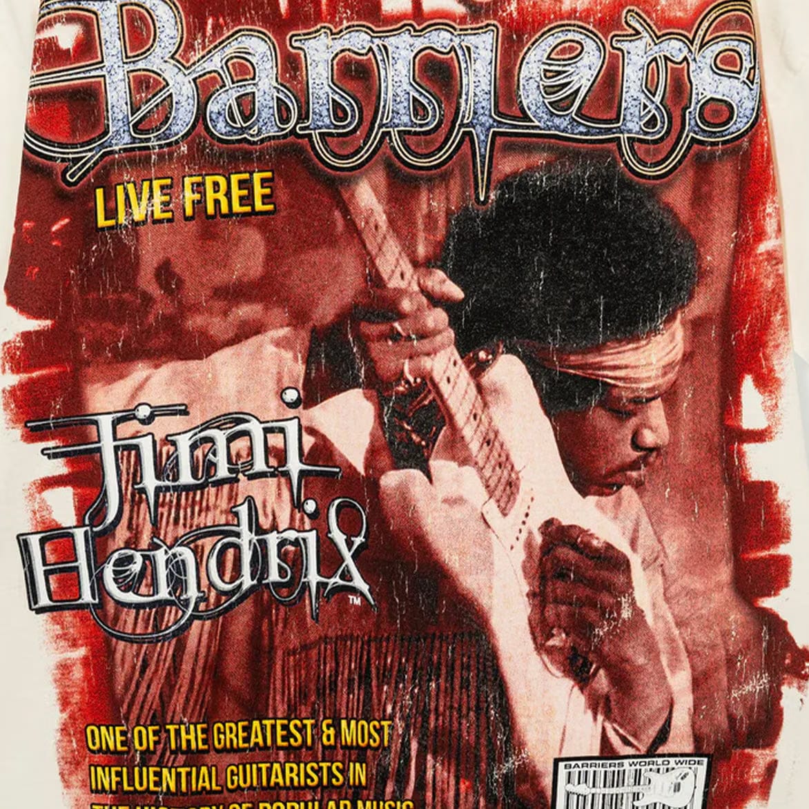 BARRIERS VOODOO CHILD T-SHIRT - CREAM