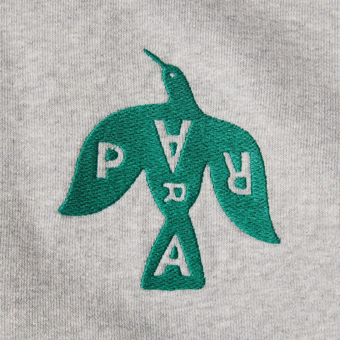 BY PARRA CROW LOGO HOODED SWEATSHIRT - HEATHER GREY