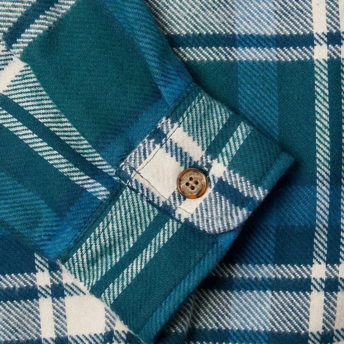 BY PARRA CROW FLANNEL SHIRT - PINE GREEN
