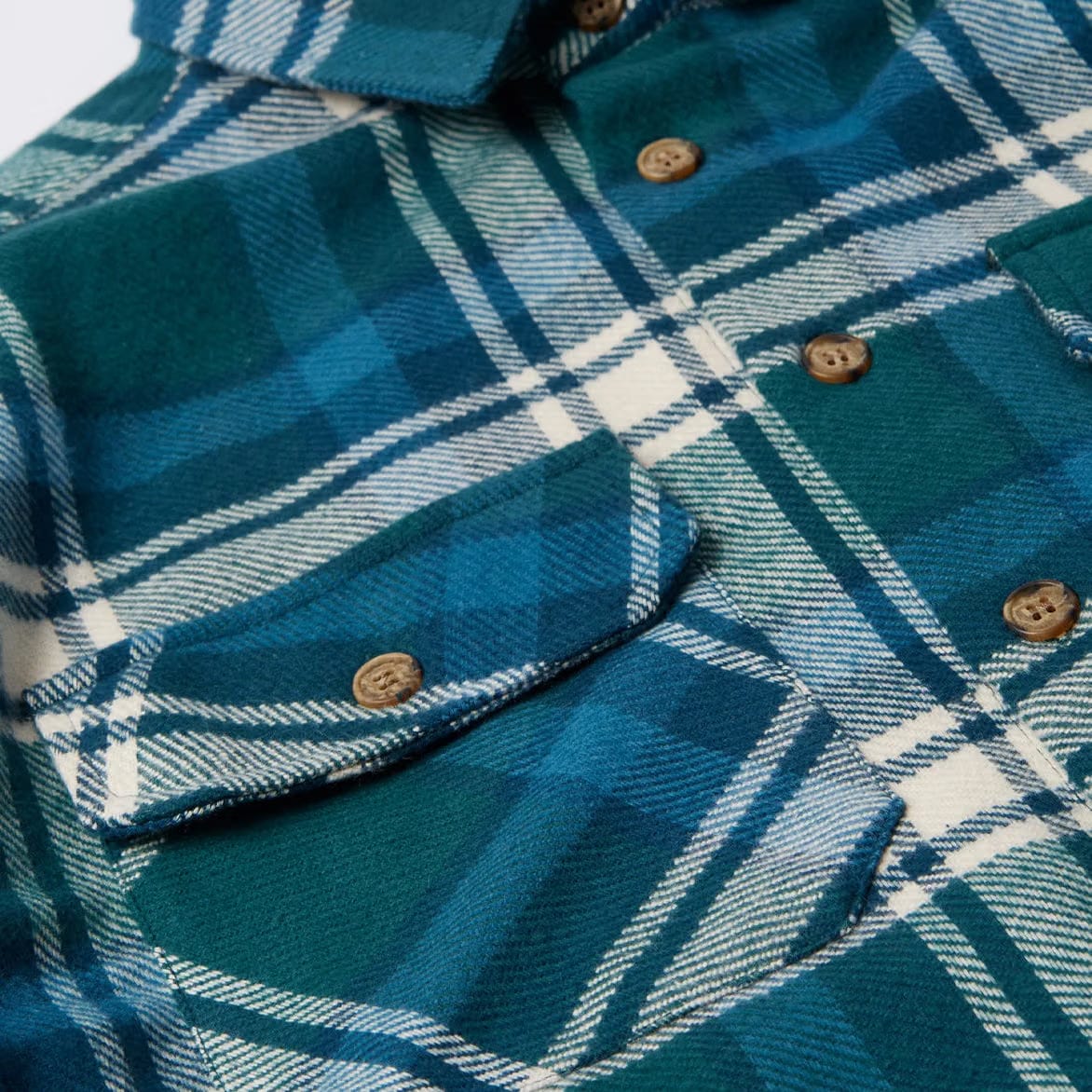 BY PARRA CROW FLANNEL SHIRT - PINE GREEN