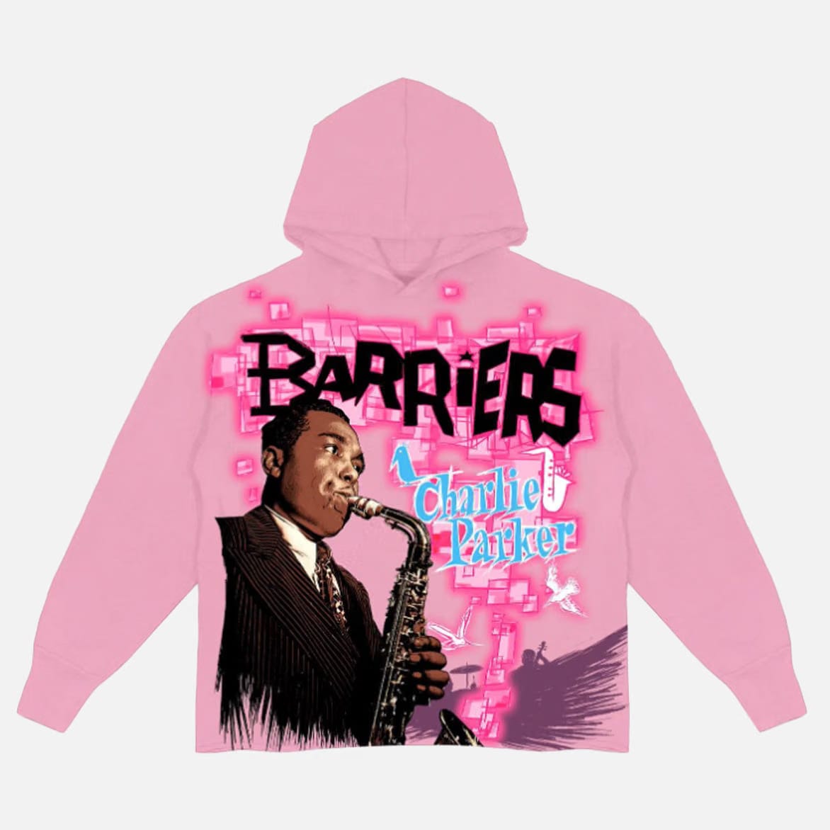 BARRIERS CHARLIE PARKER HOODIE - PINK