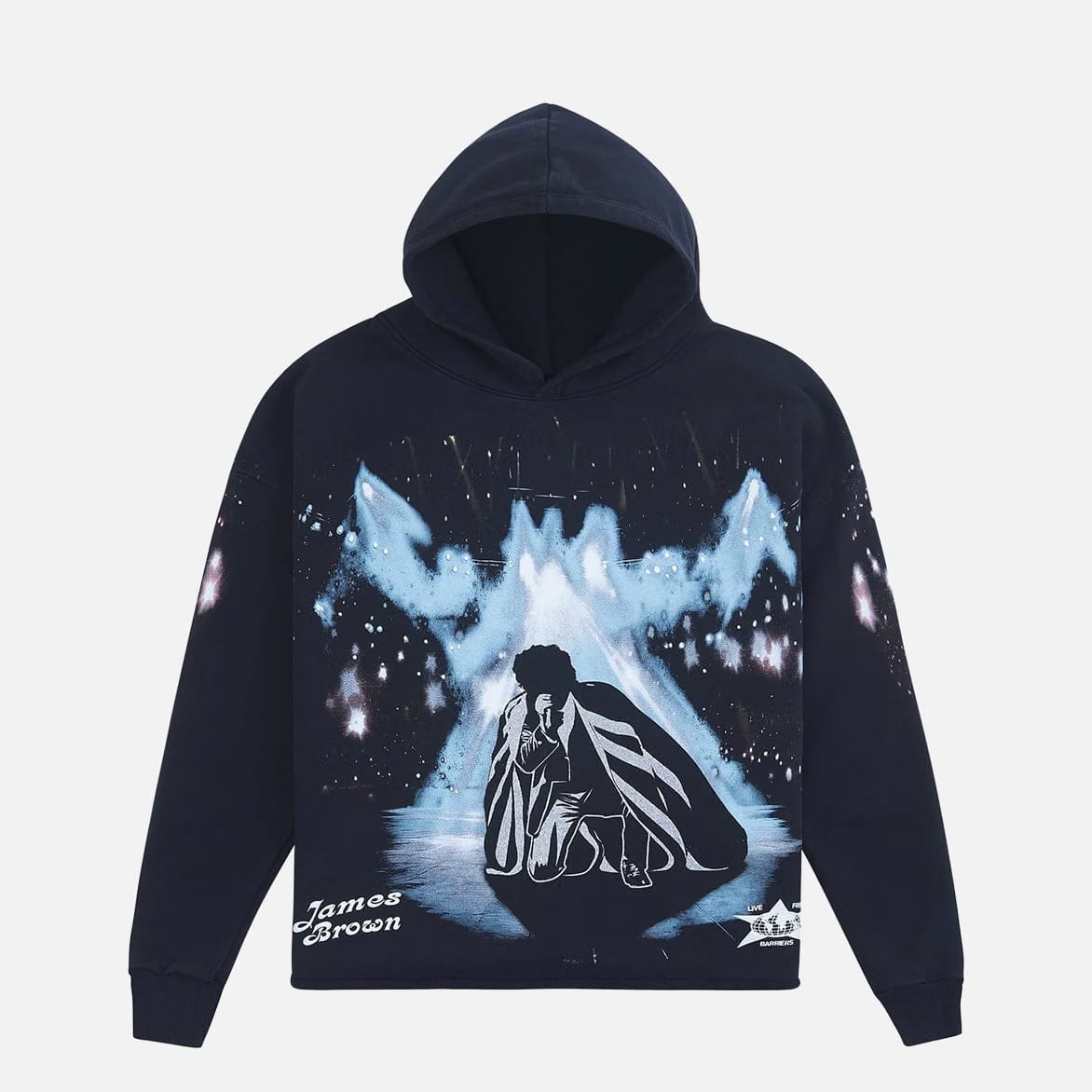 BARRIERS JAMES BROWN SHOWTIME HOODIE - BLACK