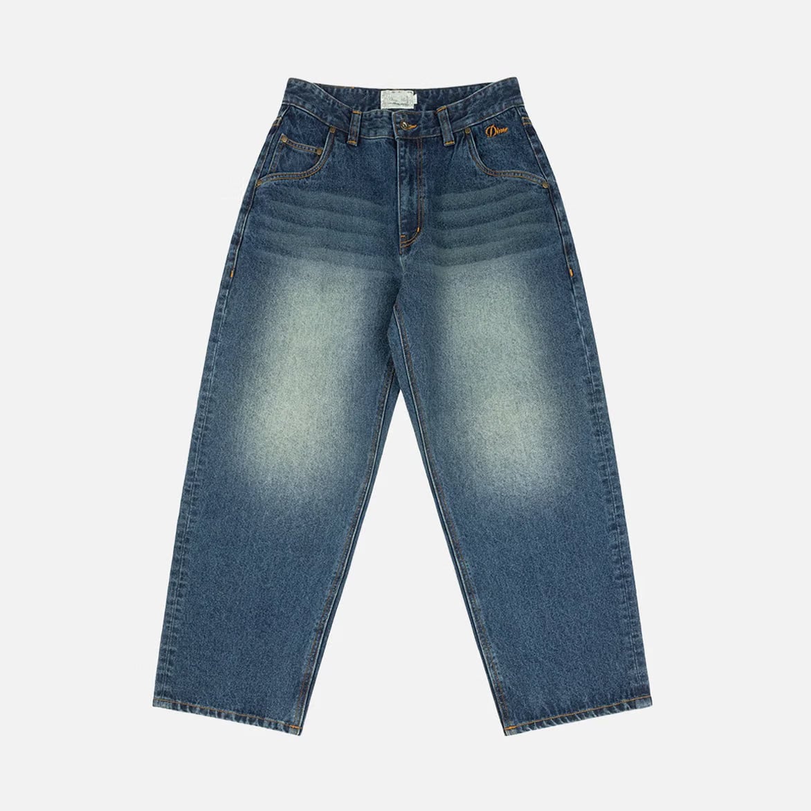 Dime BAGGY DENIM PANTS - SANDBLASTED NIGHT INDIGO