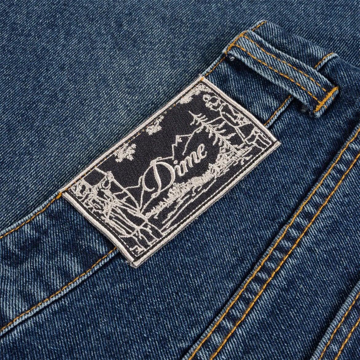 Dime BAGGY DENIM PANTS - SANDBLASTED NIGHT INDIGO