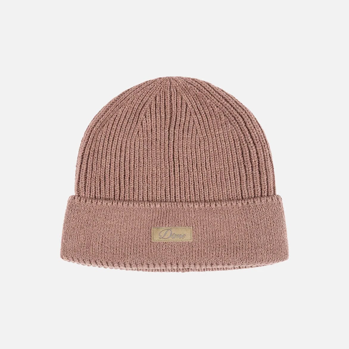 Dime CURSIVE RIB BEANIE - CAMEL