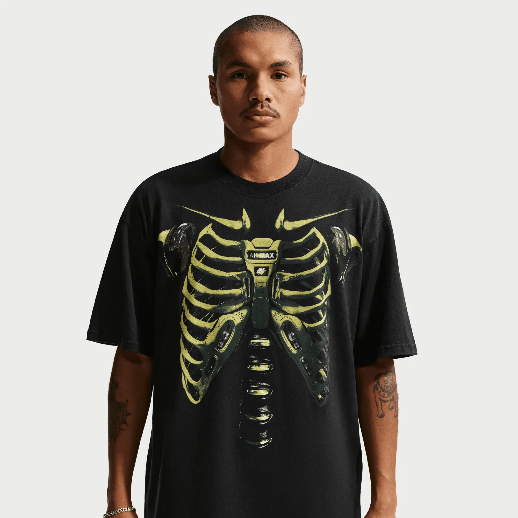 Nike MAX90 X-RAY TEE - BLACK / VOLT