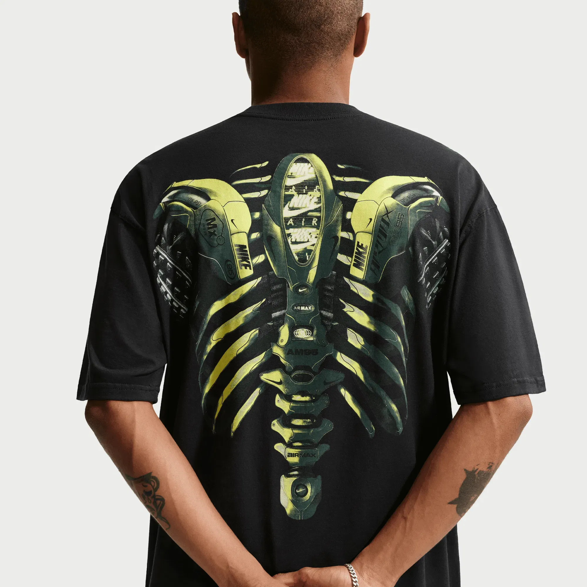 Nike MAX90 X-RAY TEE - BLACK / VOLT