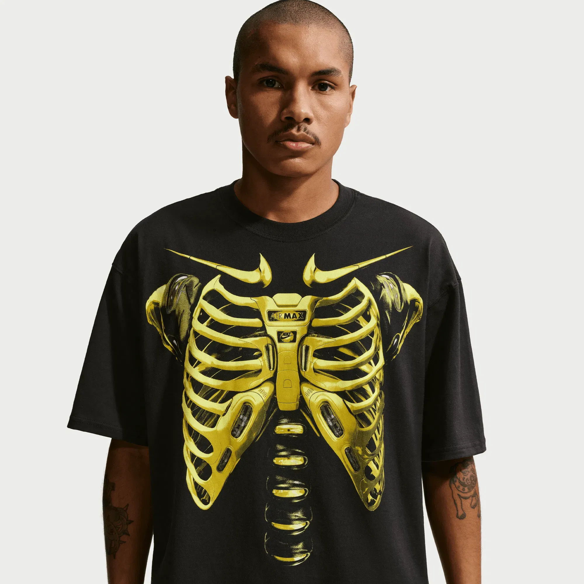 Nike MAX90 X-RAY TEE - BLACK / NEON YELLOW