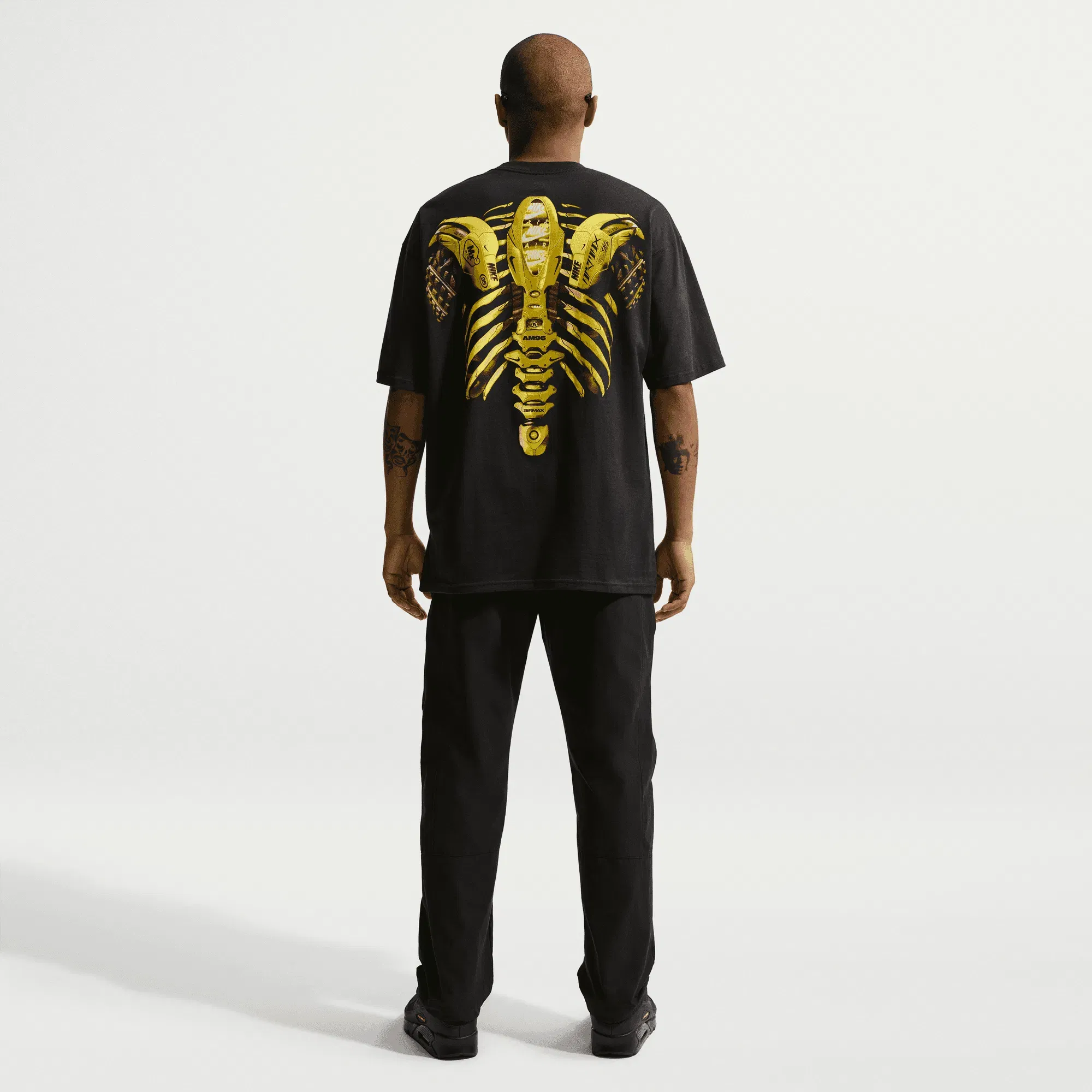 Nike MAX90 X-RAY TEE - BLACK / NEON YELLOW