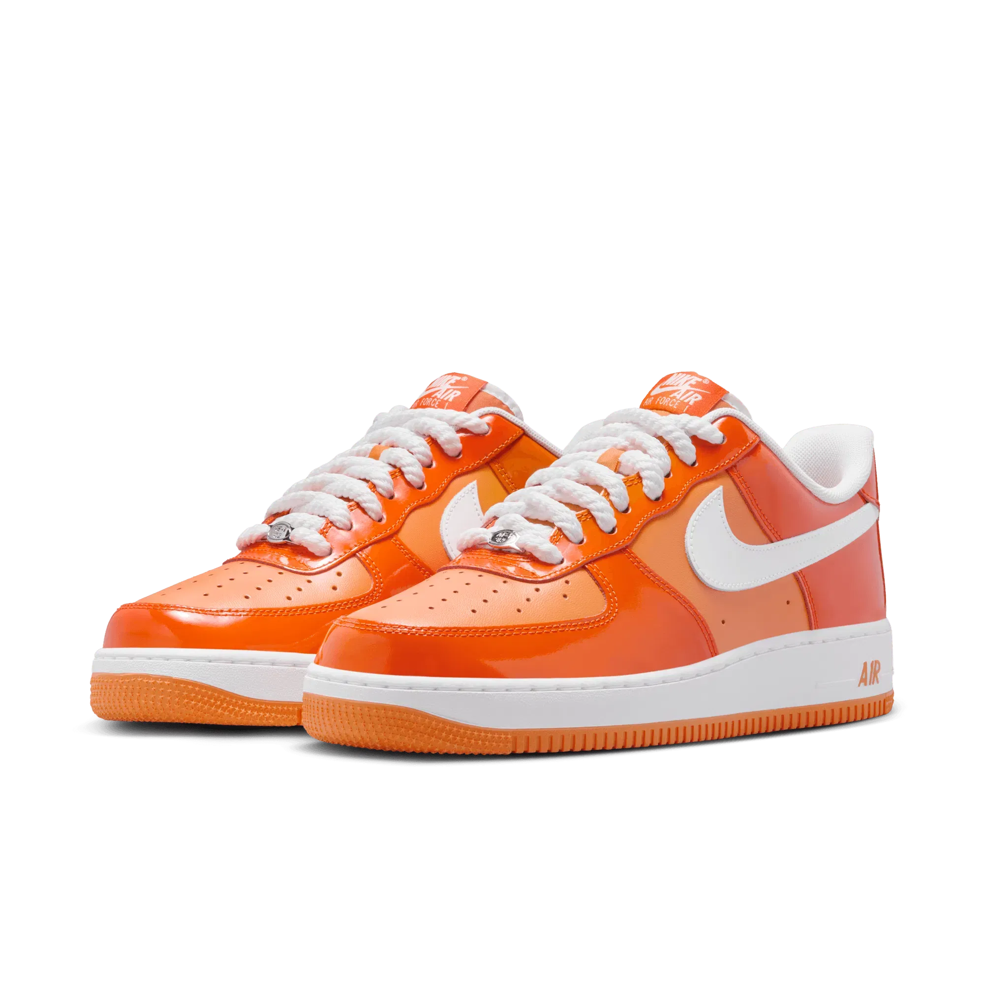 Nike AIR FORCE 1 `07 LV8 "ORANGE PATENT"