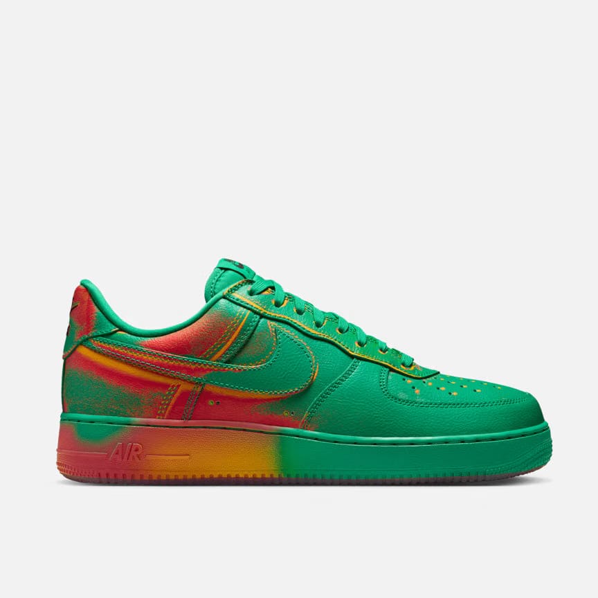 Nike AIR FORCE 1 LOW RETRO "HEAT MAP" - STADIUM GREEN / LASER ORANGE