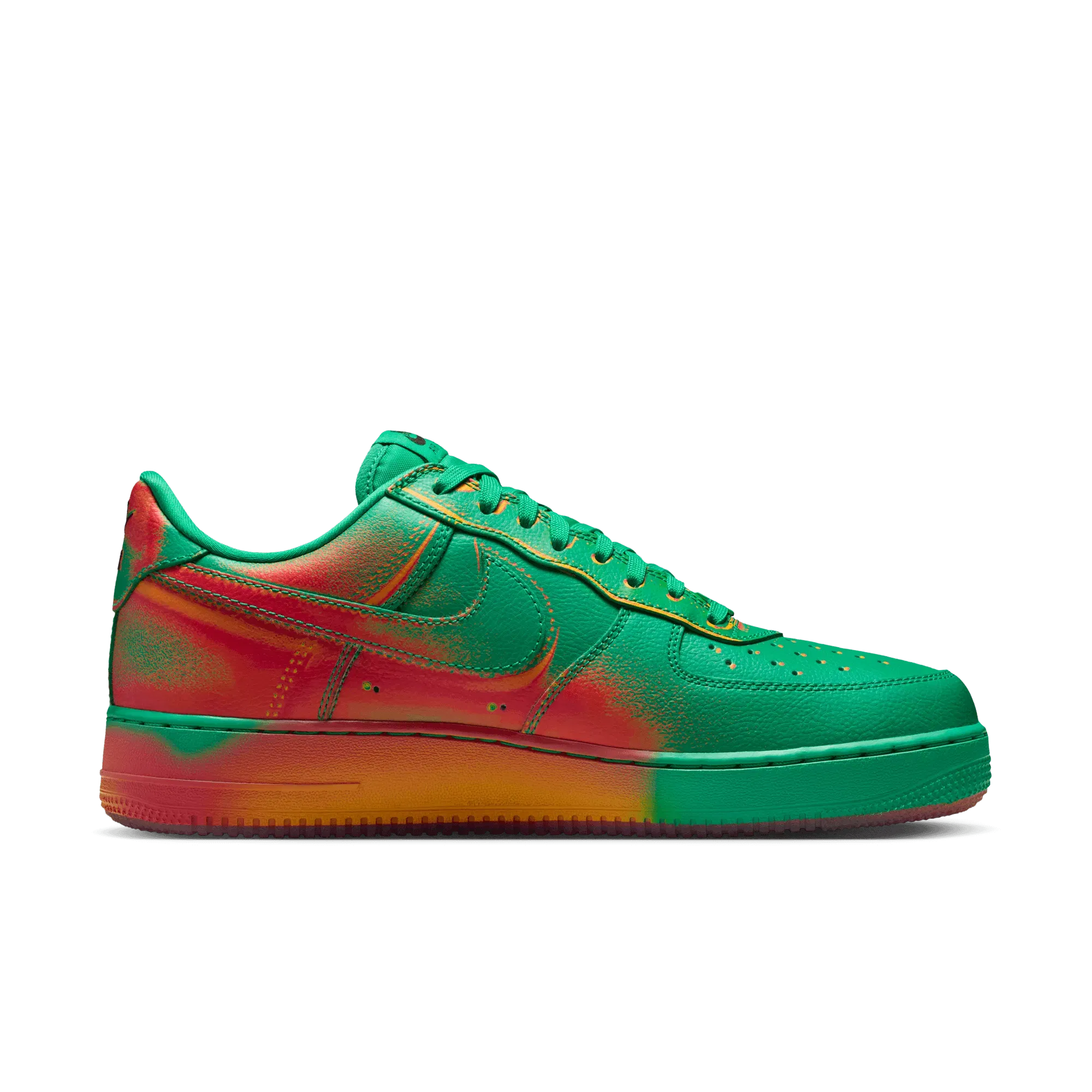 Nike AIR FORCE 1 LOW RETRO "HEAT MAP" - STADIUM GREEN / LASER ORANGE