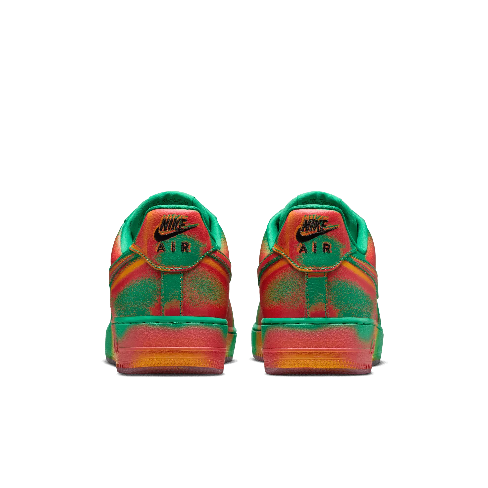 Nike AIR FORCE 1 LOW RETRO "HEAT MAP" - STADIUM GREEN / LASER ORANGE