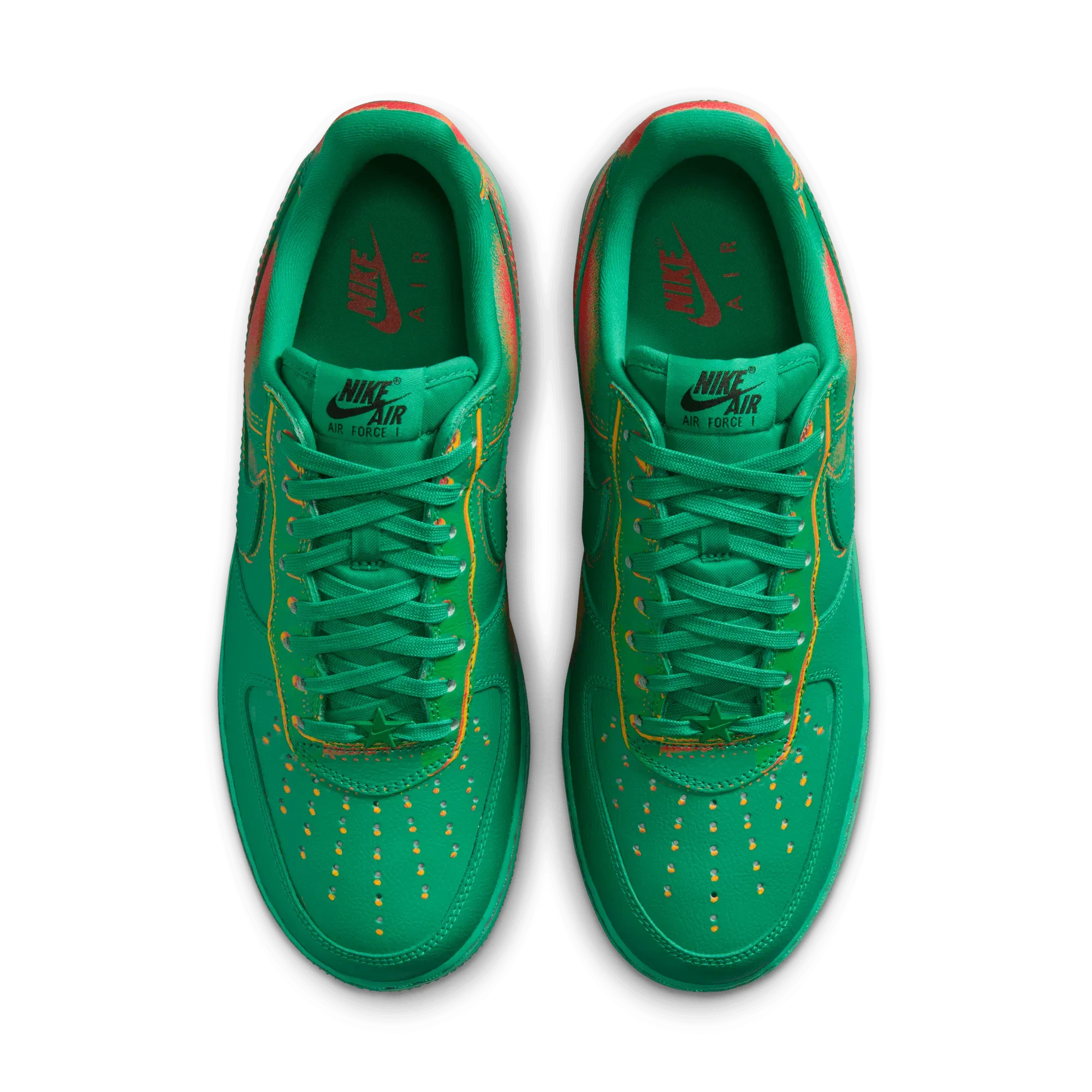 Nike AIR FORCE 1 LOW RETRO "HEAT MAP" - STADIUM GREEN / LASER ORANGE