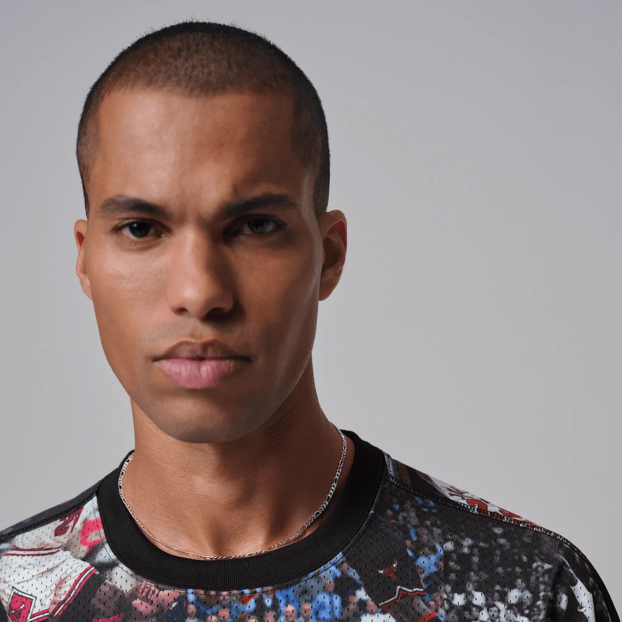 Air Jordan JORDAN FLIGHT PRINTED L/S JERSEY - BLACK / MULTI