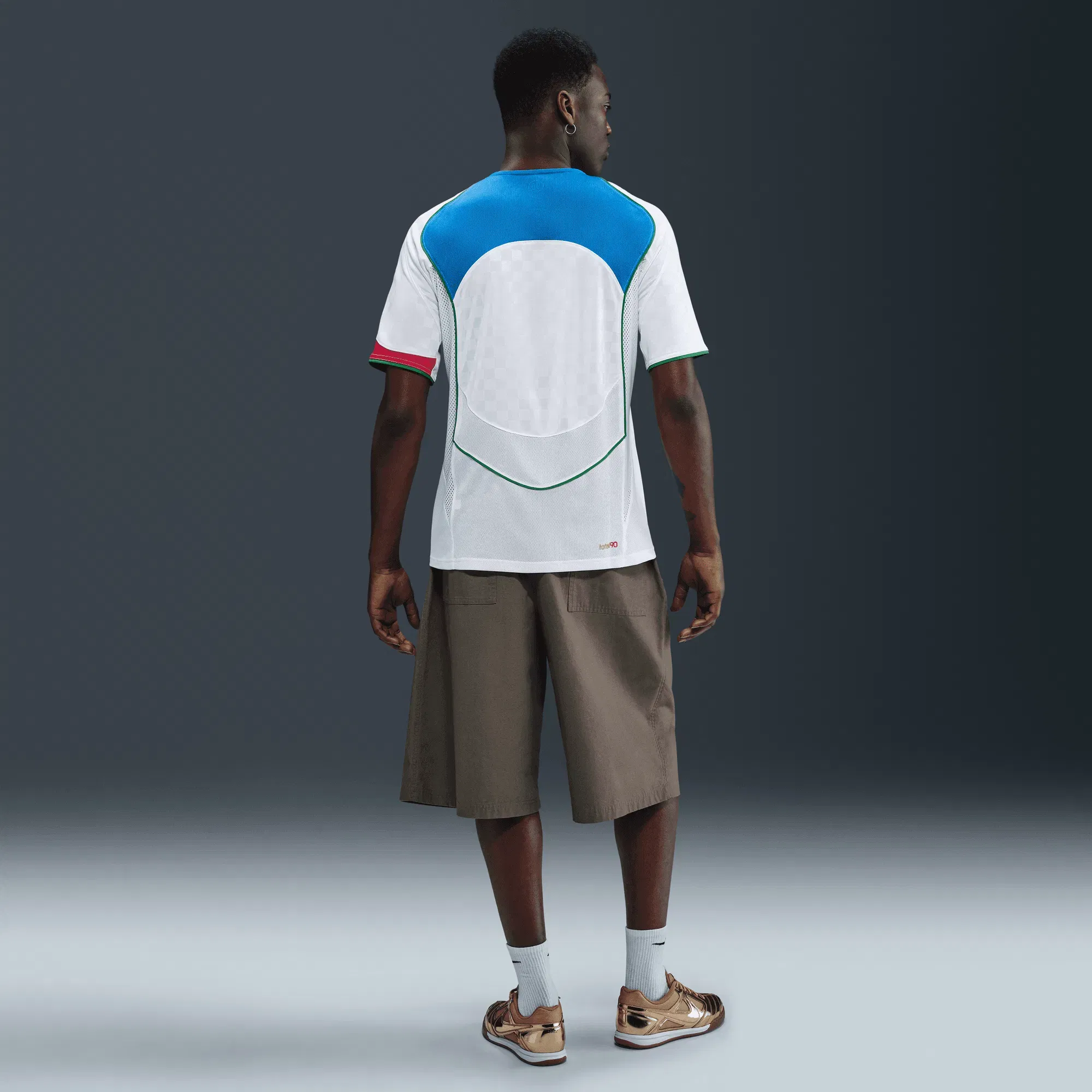 Nike TOTAL 90 DRI-FIT SOCCER JERSEY - WHITE / ITALY BLUE