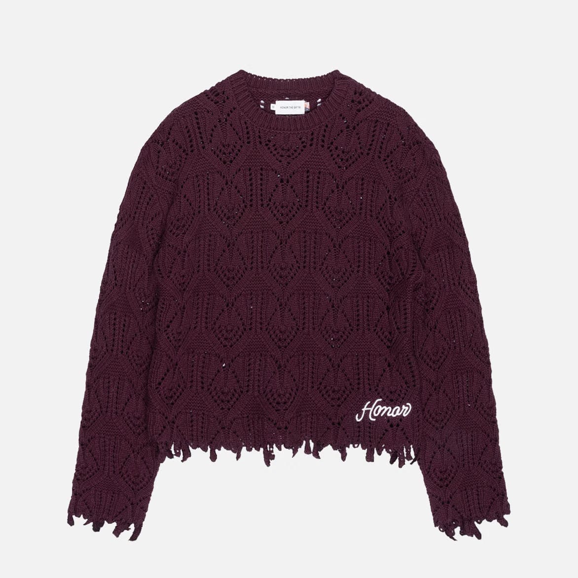 Honor The Gift CABLE SWEATER - BERRY