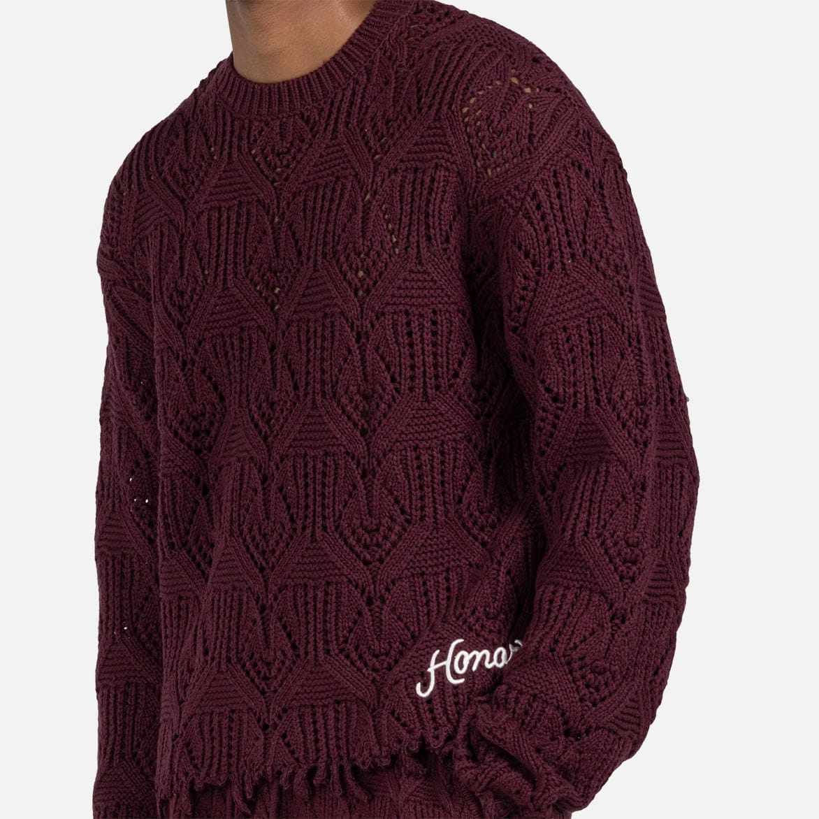 Honor The Gift CABLE SWEATER - BERRY