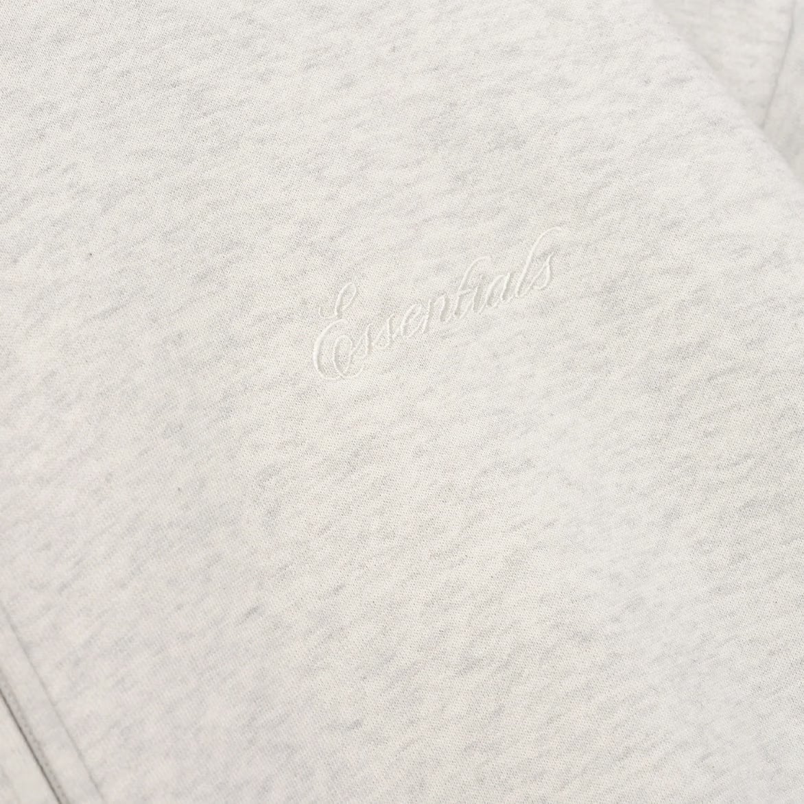 Fear of God Essentials SIGNATURE CLASSIC FULL ZIP HOODIE - OATMEAL HEATHER