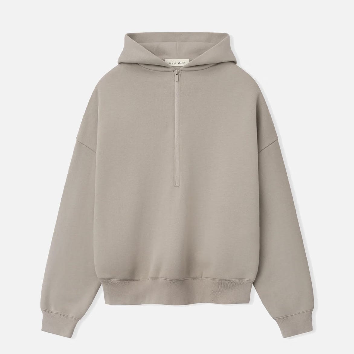 Fear of God Essentials PROPERTY LOUNGE HALF ZIP HOODIE - SEAL