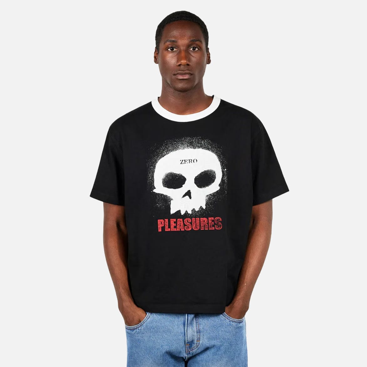 Pleasures SINGLE SKULL HEAVYWEIGHT SHIRT - BLACK